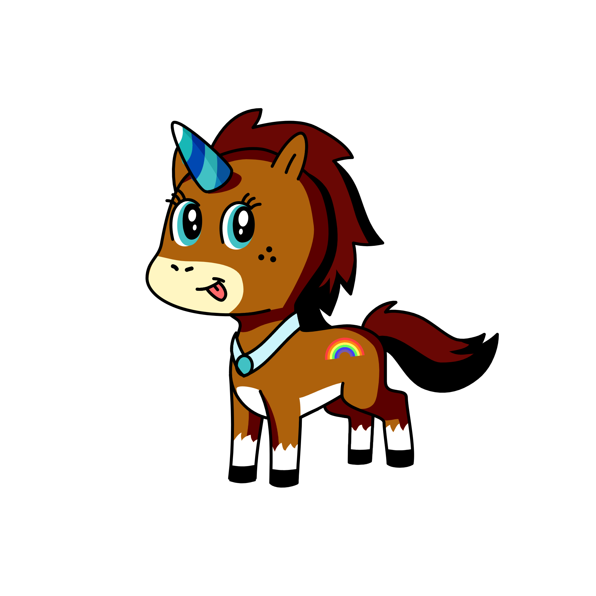 Bubbles, the unicorn