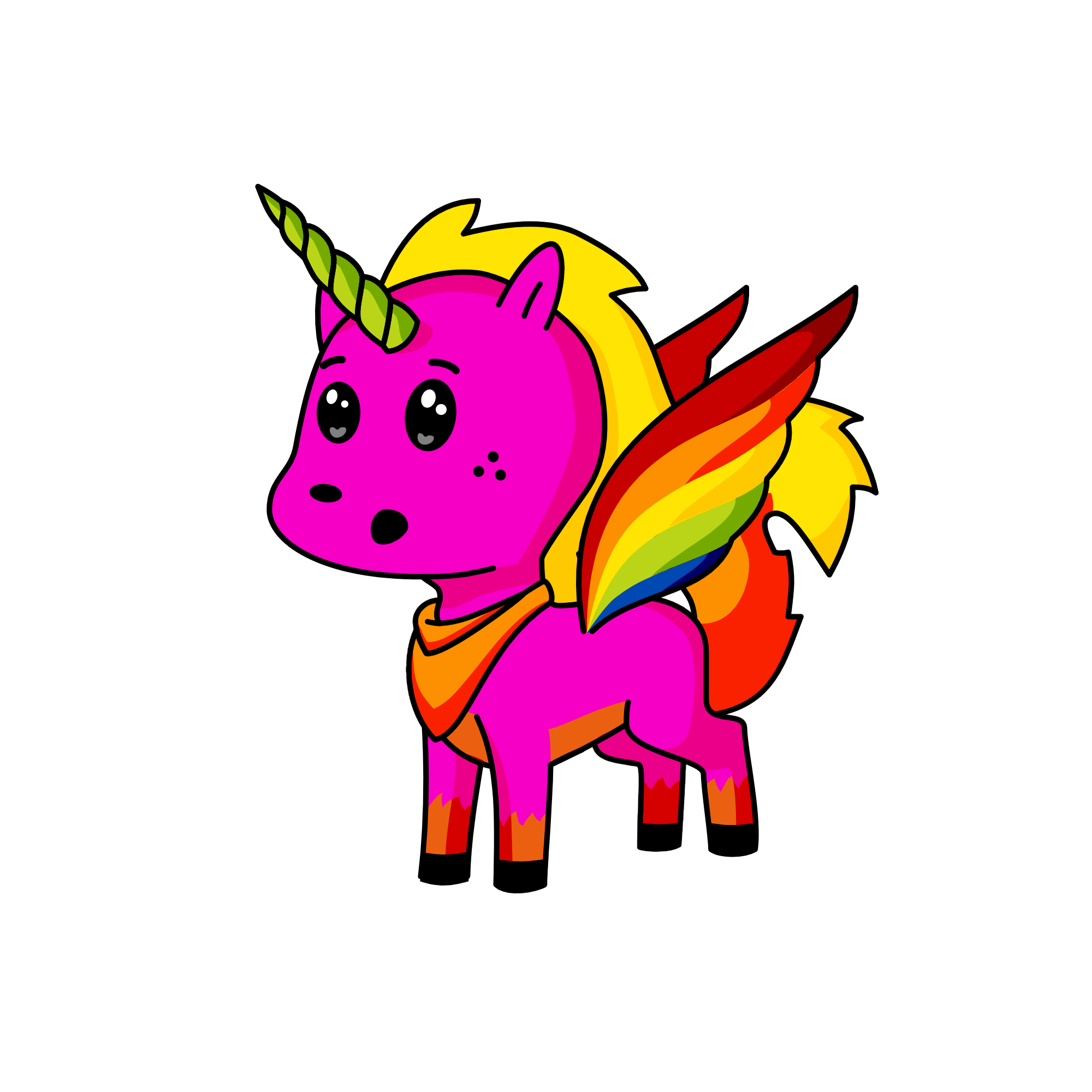 Strawberry, the unicorn