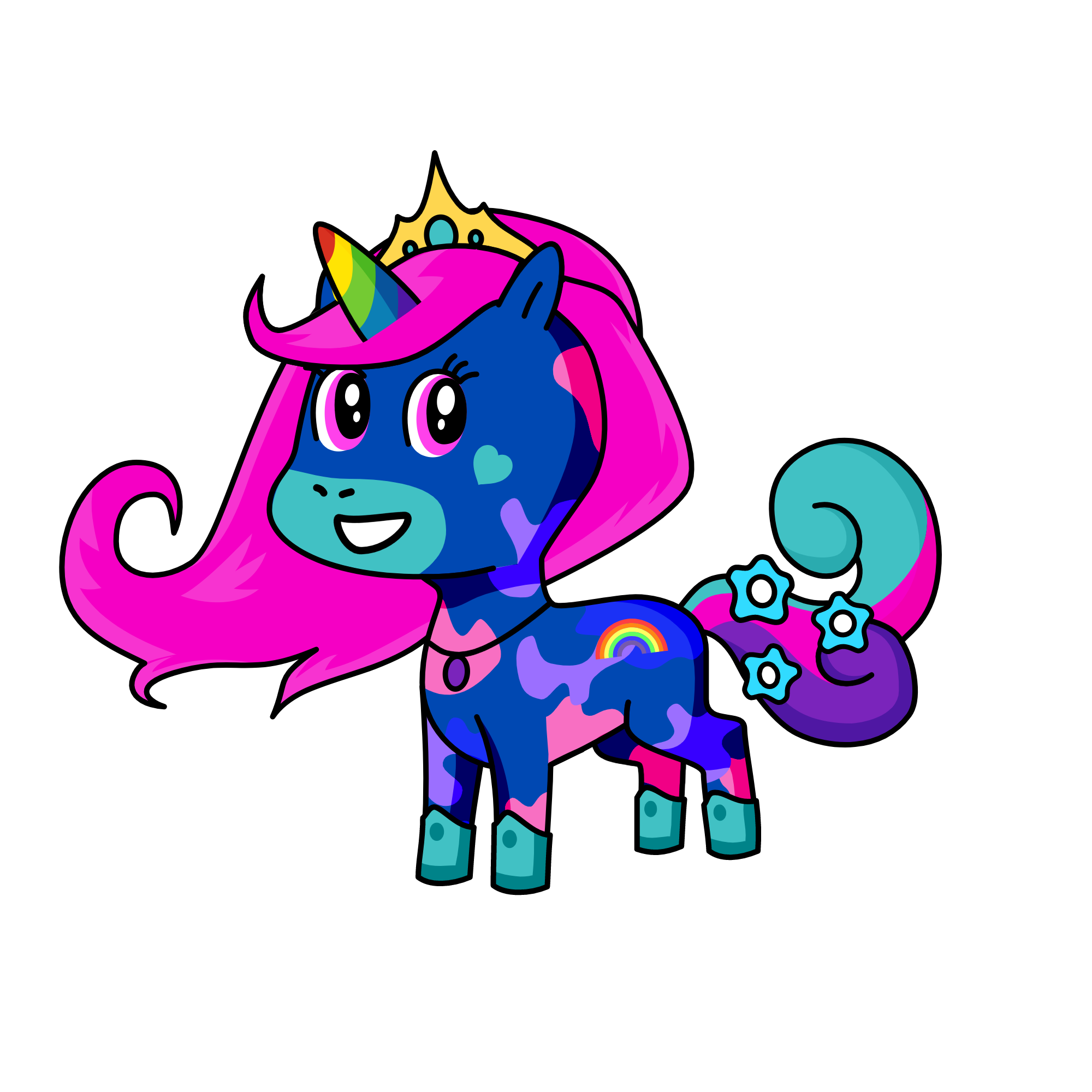 Celuna, the unicorn