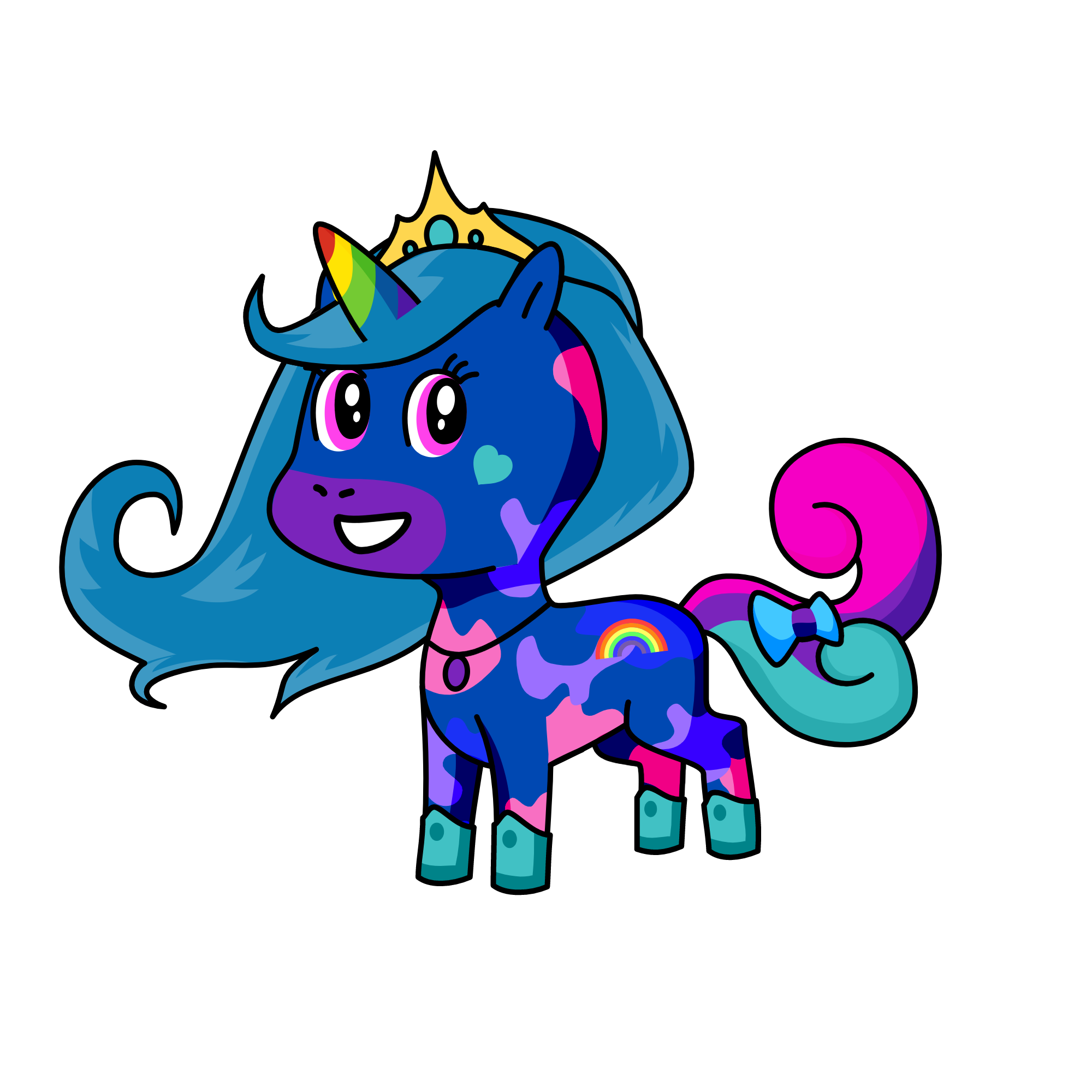 Celuna, the unicorn