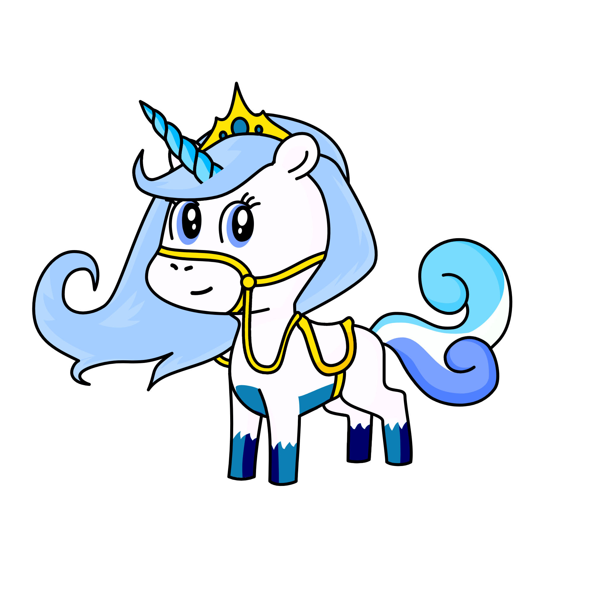 Cinderella, the unicorn