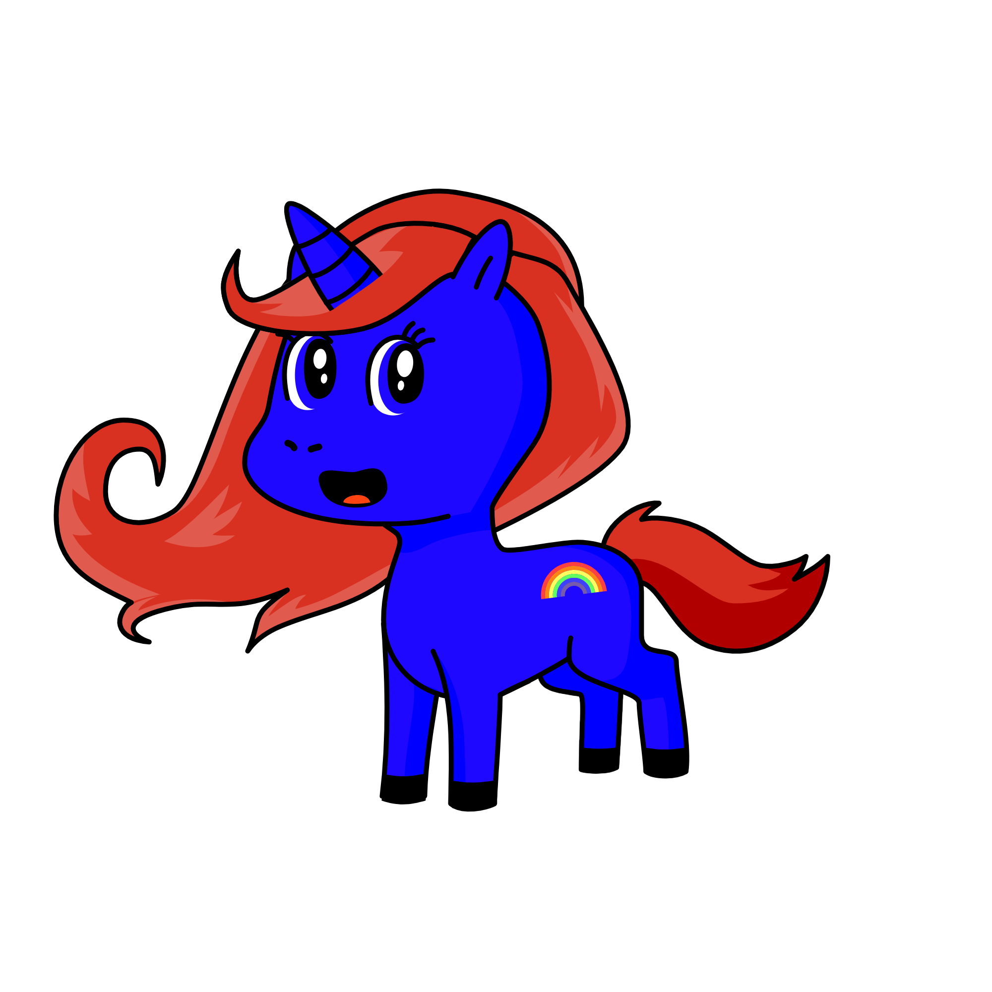 Rainbow Dash, the unicorn