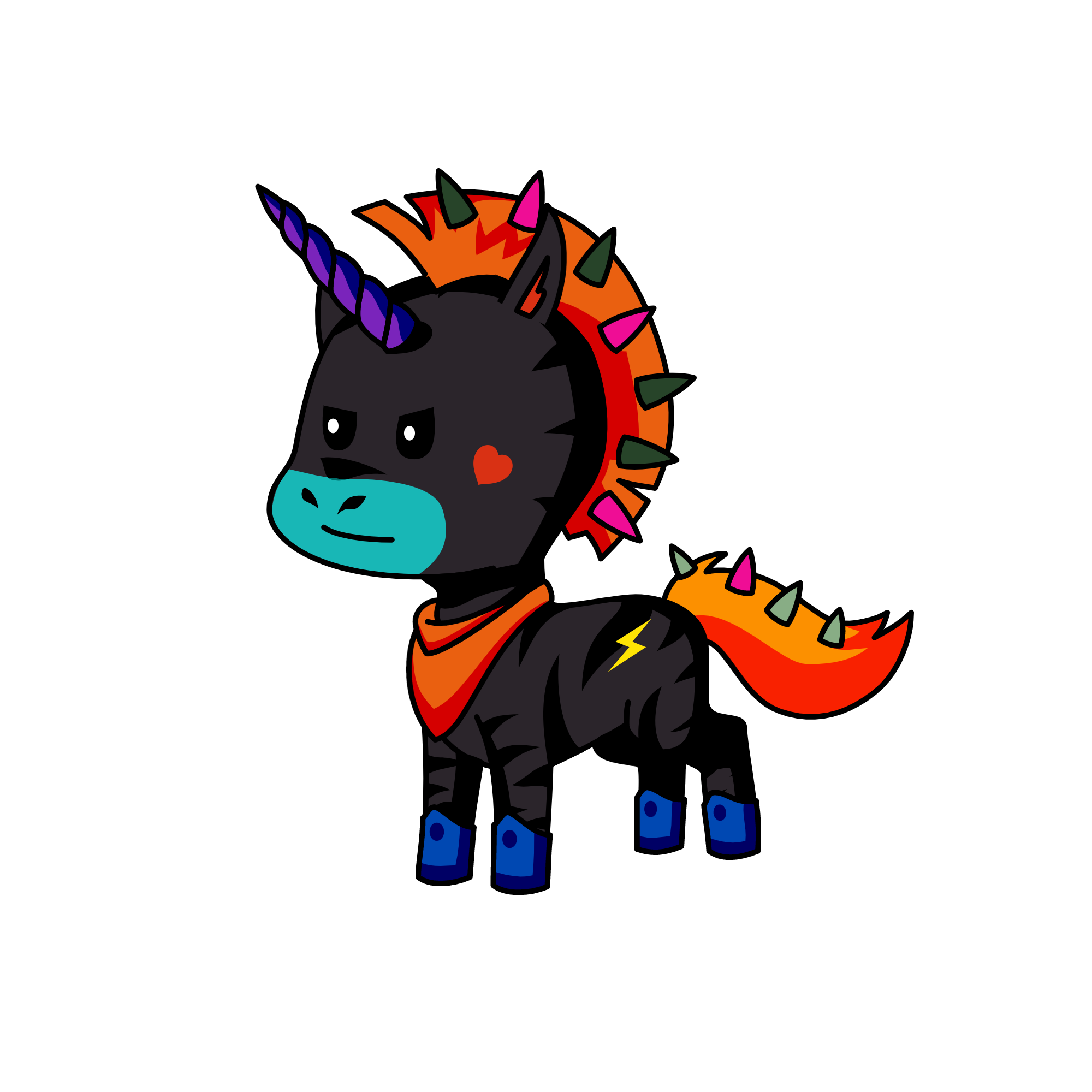 crazy, the unicorn