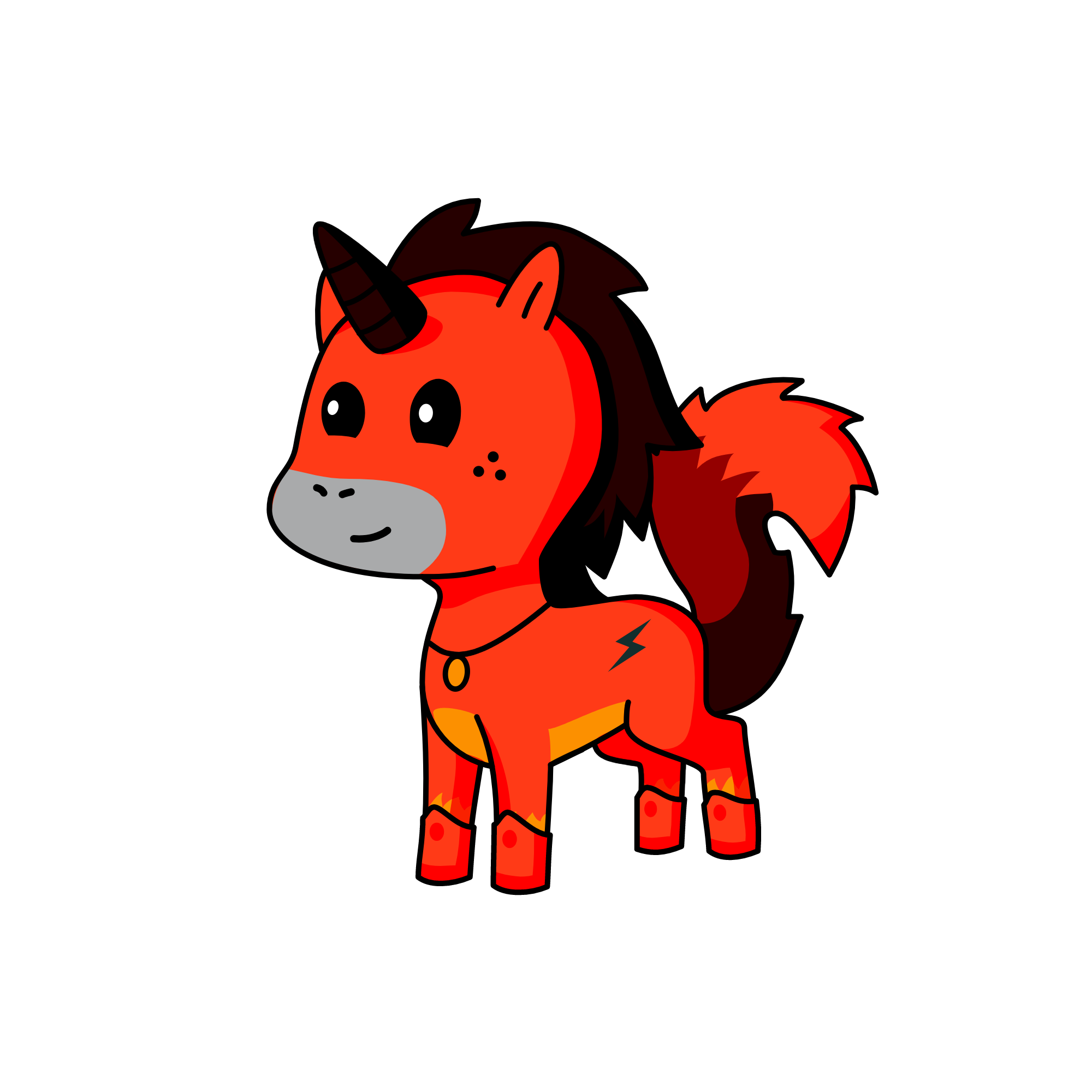 Lightning, the unicorn