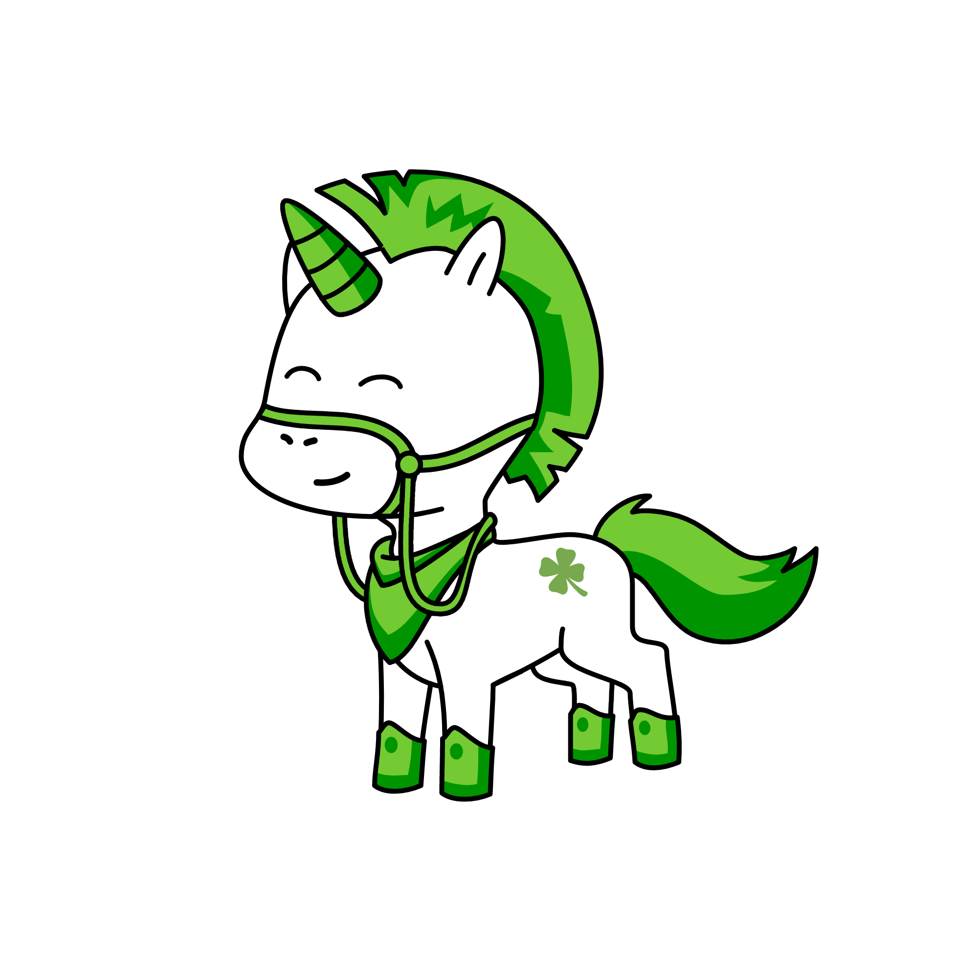 Irish the lucky unicorn, the unicorn