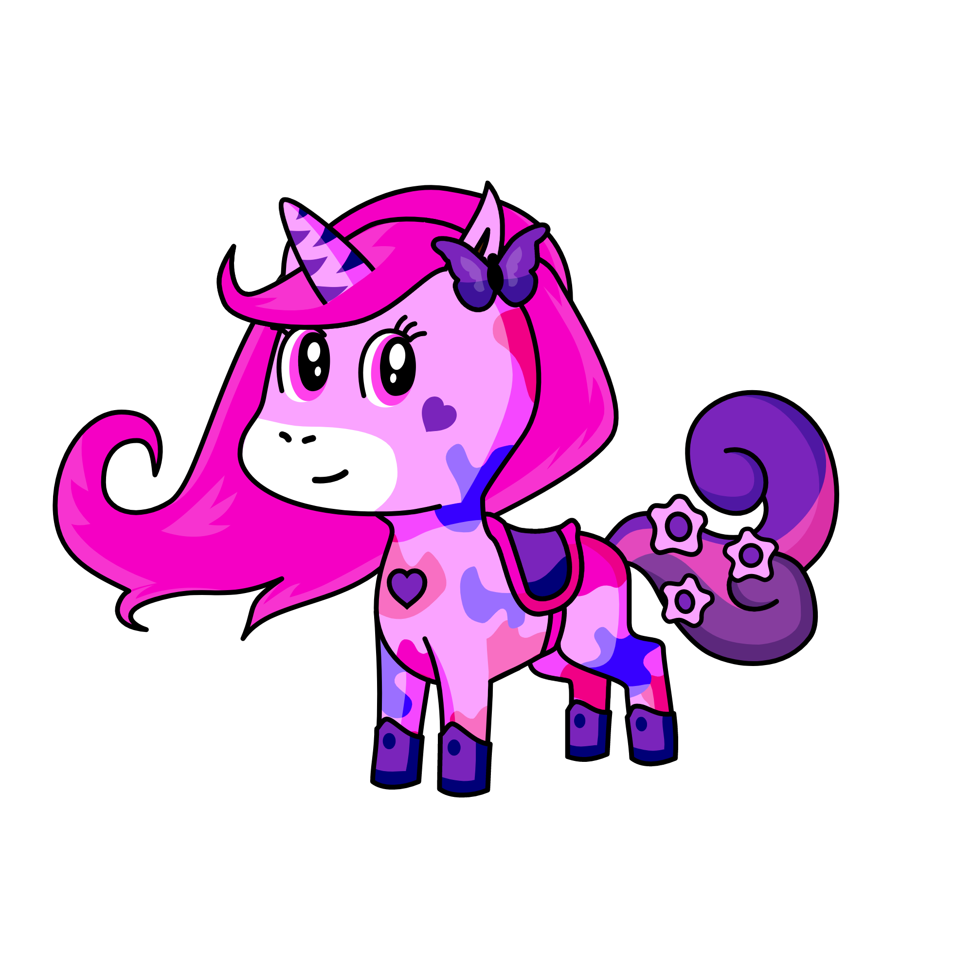 pink, the unicorn