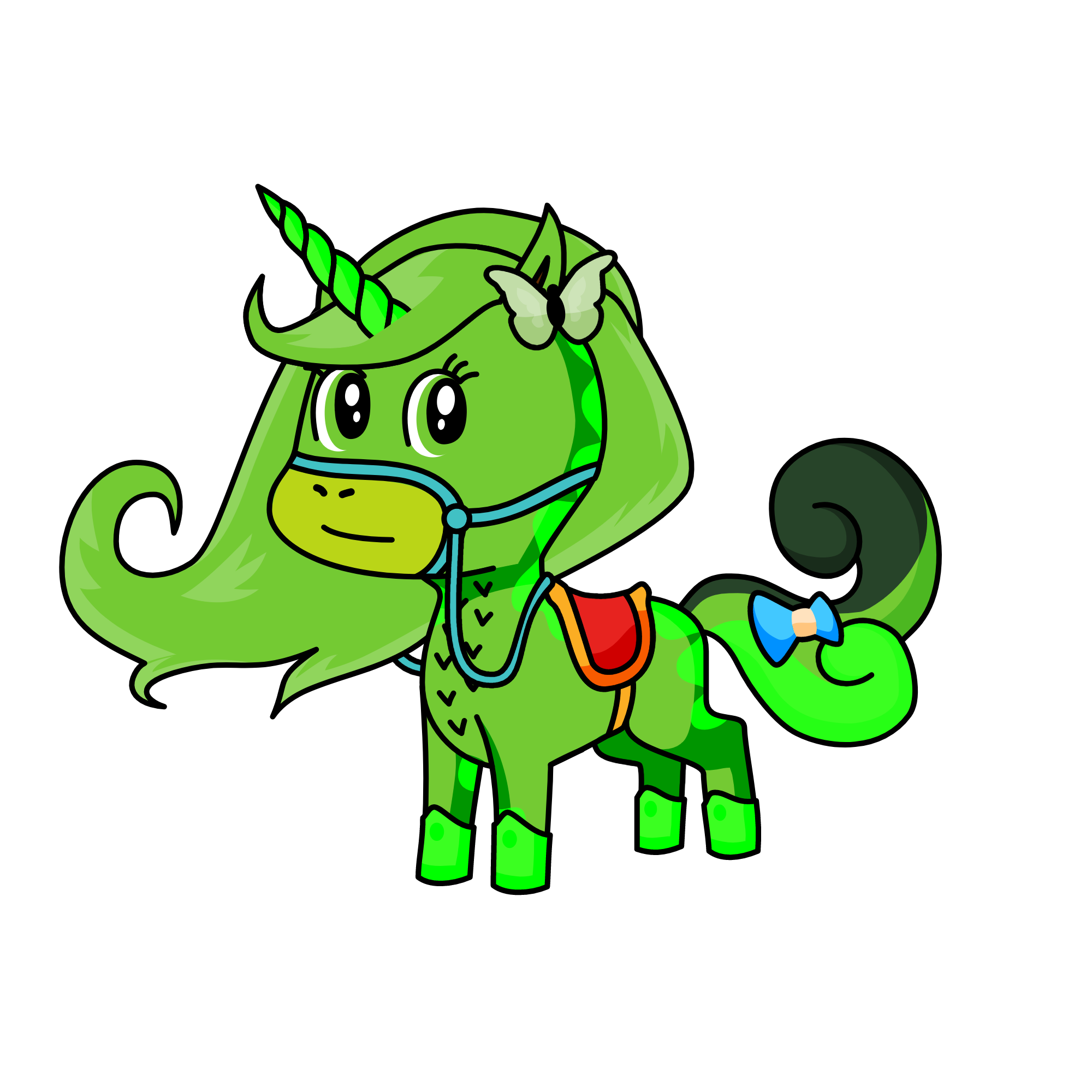 princess greeny, the unicorn