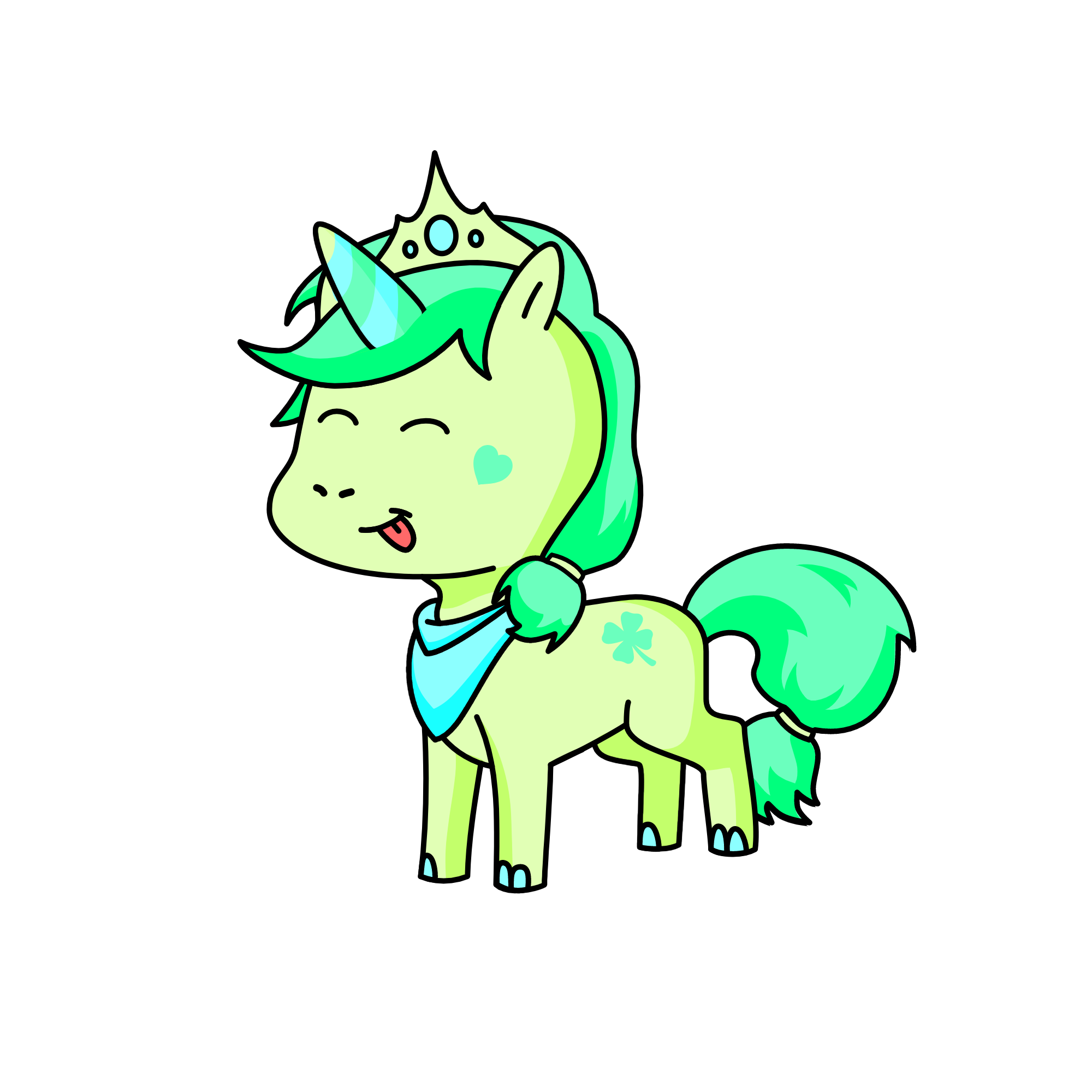 green tea, the unicorn