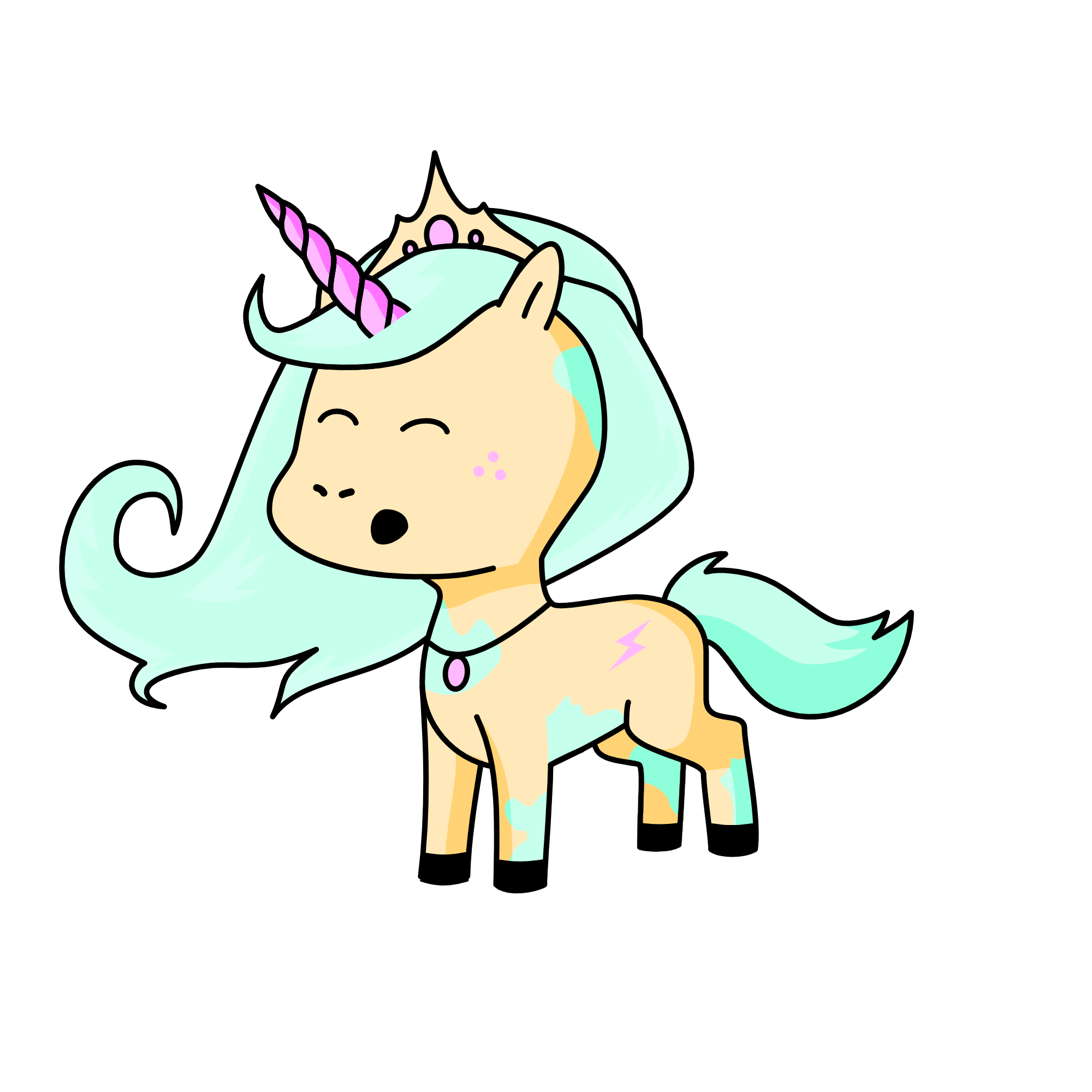 bubble gum, the unicorn