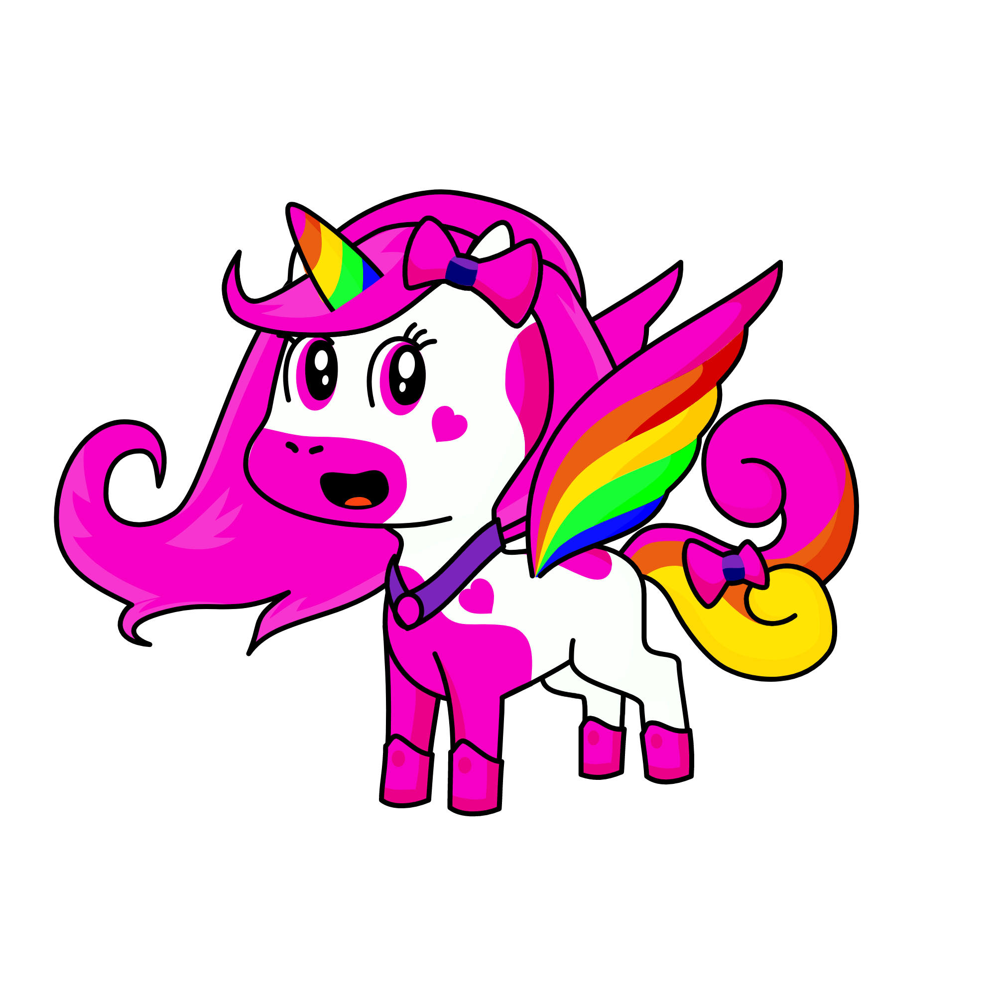 Princess Rainbow., the unicorn