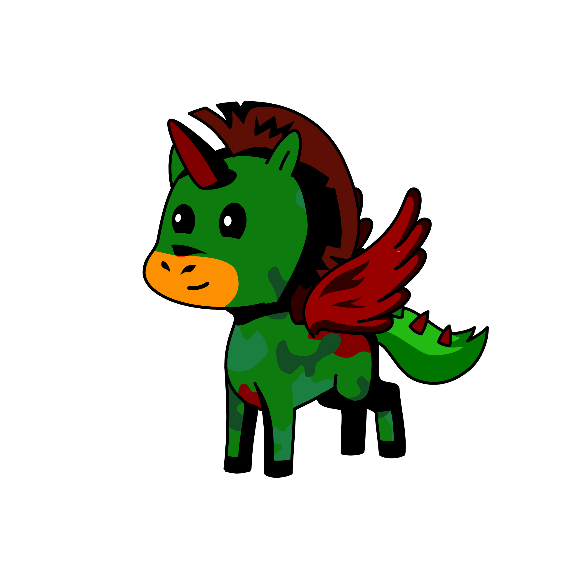 camo, the unicorn