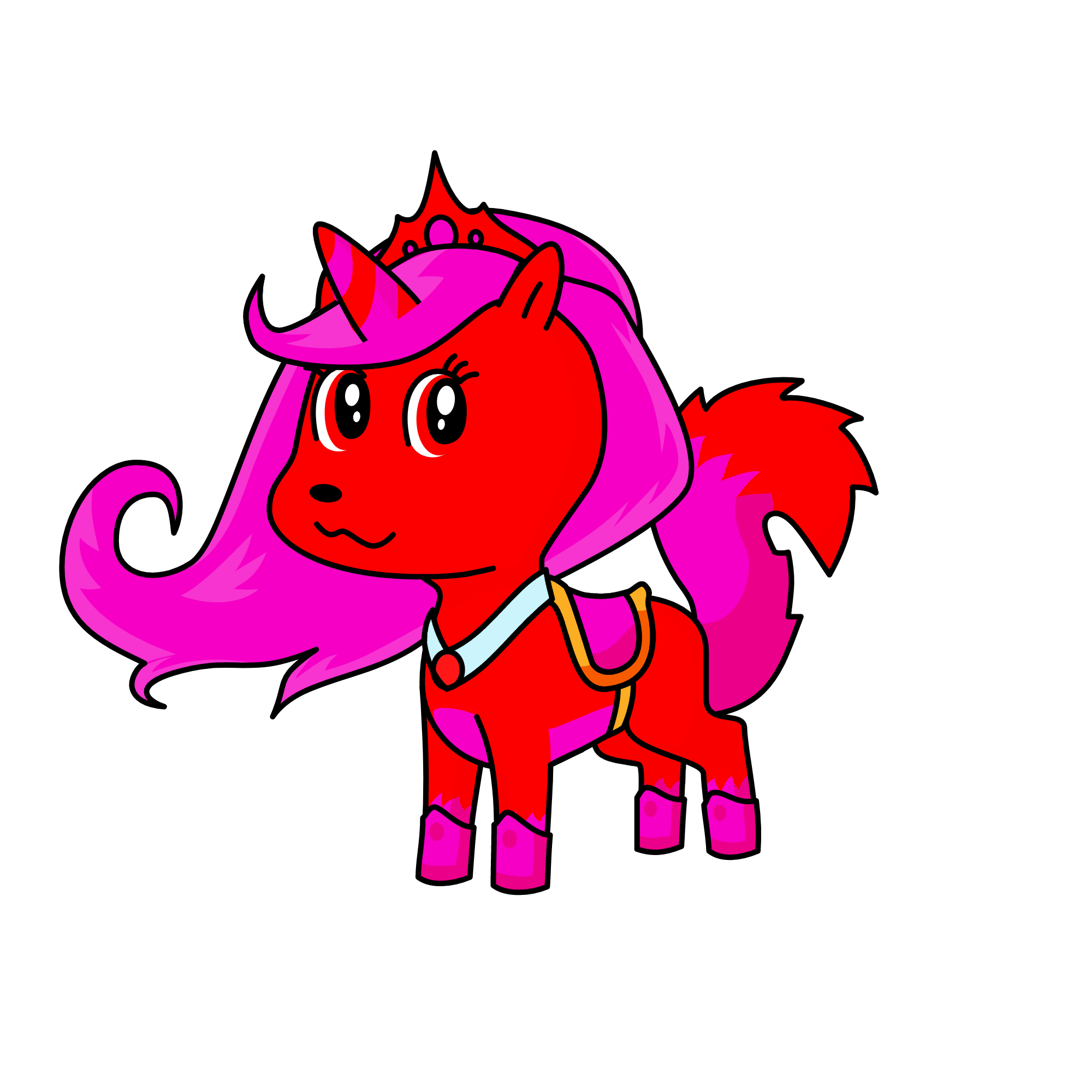 deveil girl, the unicorn