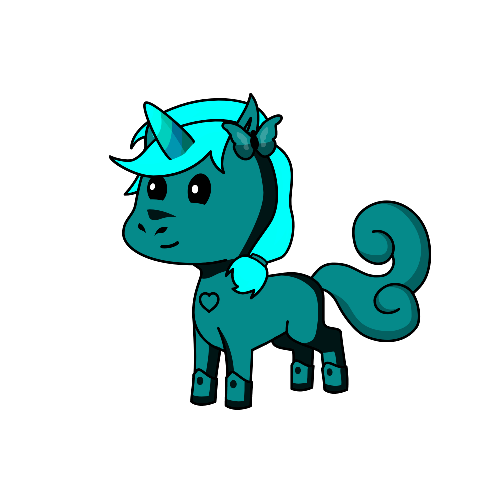 Aqualicious Glimmmer, the unicorn