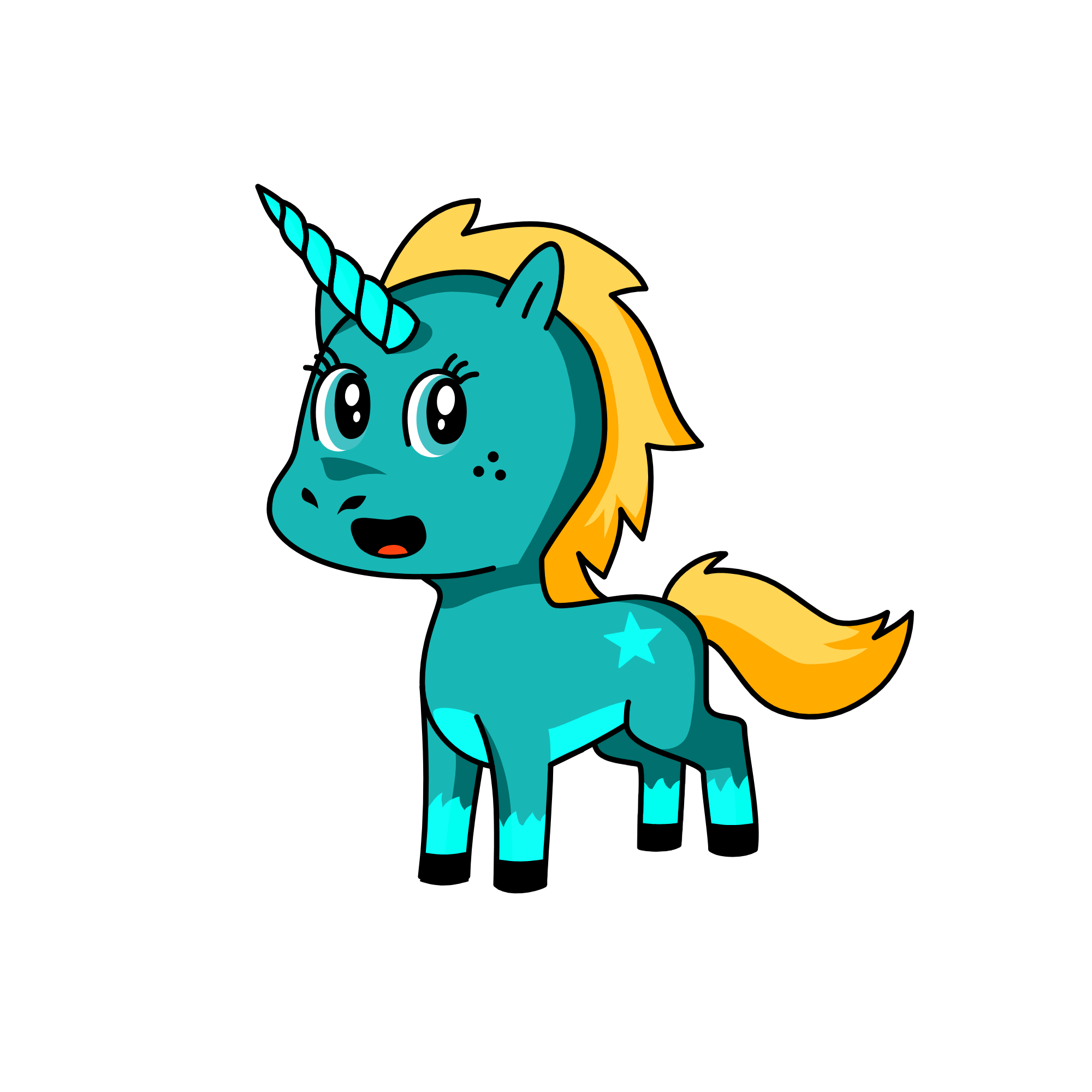 Bluebelle , the unicorn