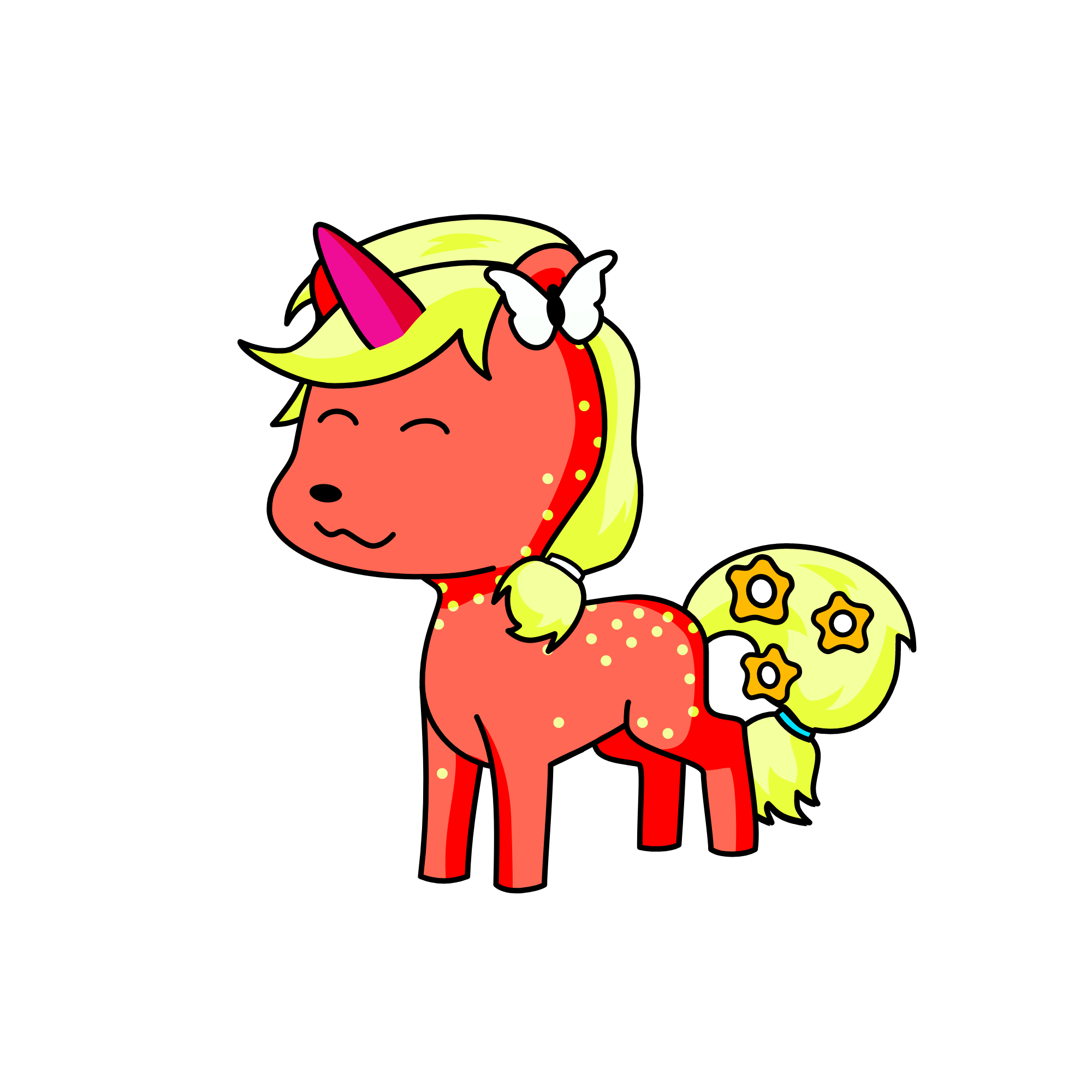 STRAWBERRY, the unicorn