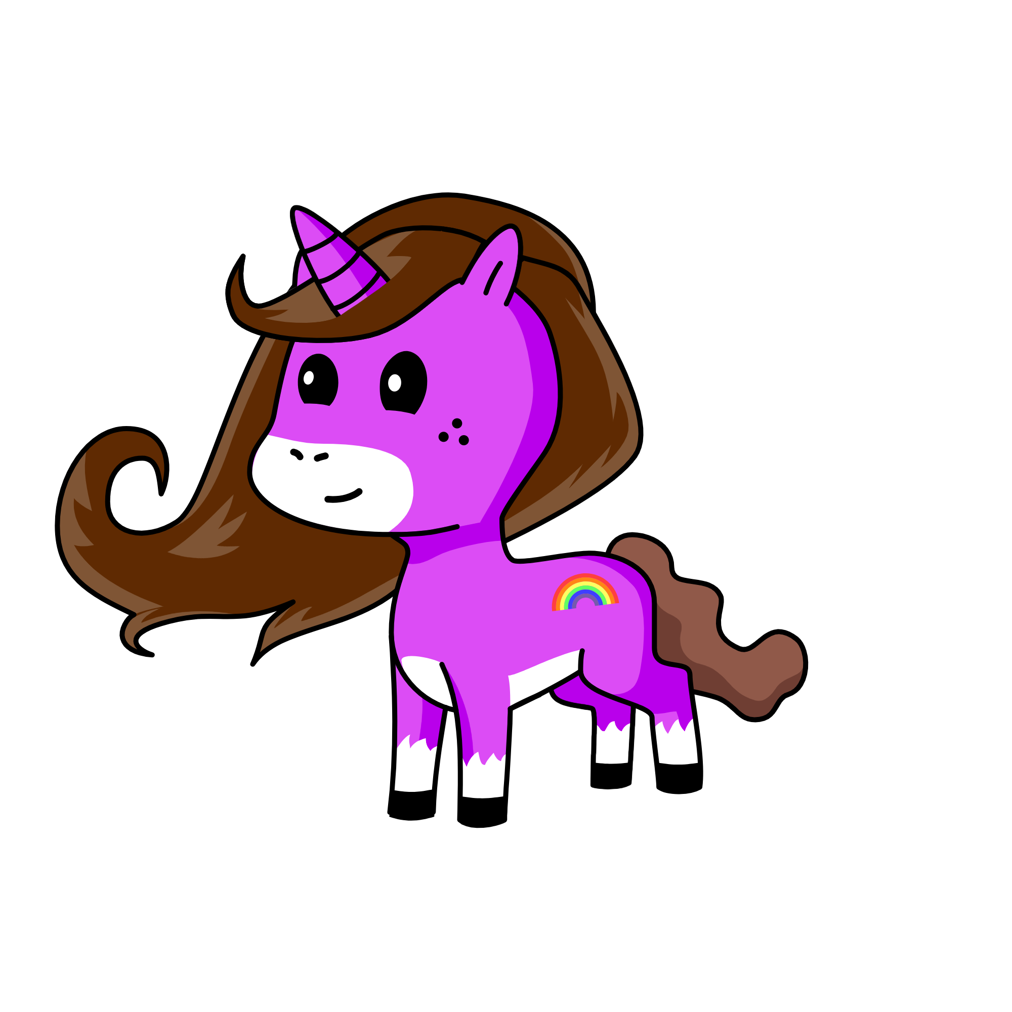 Sparkles, the unicorn