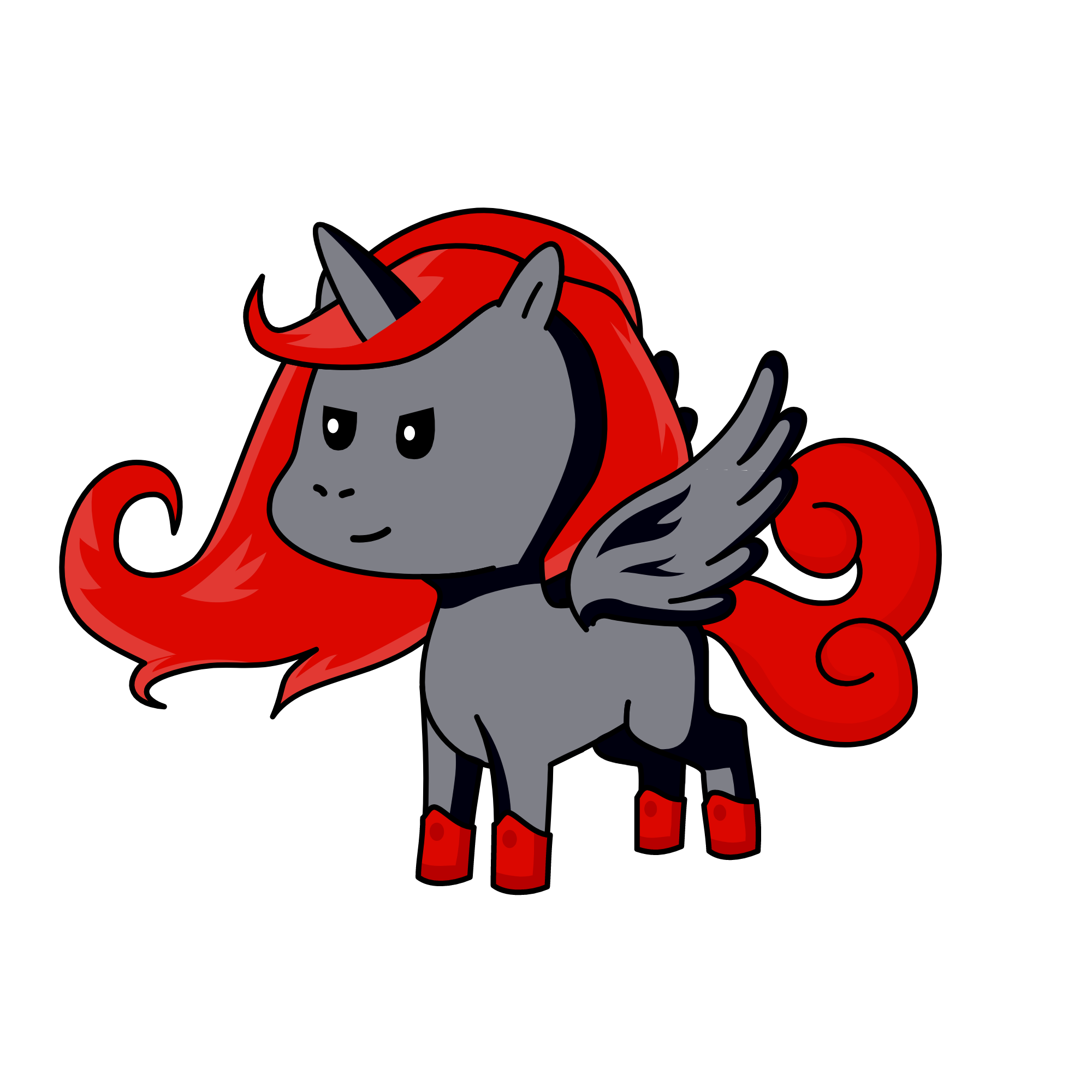 Moody, the unicorn