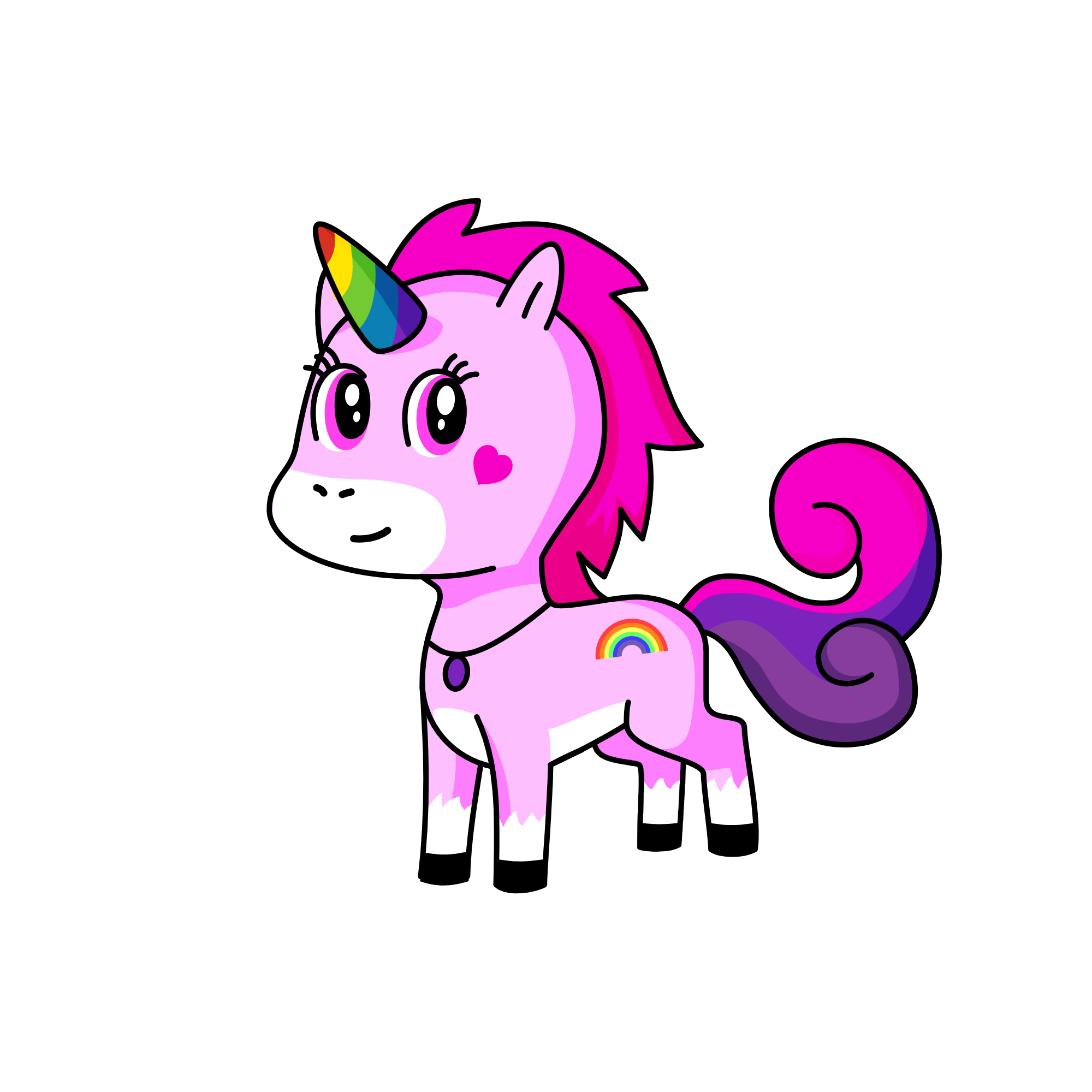 Sparkles, the unicorn
