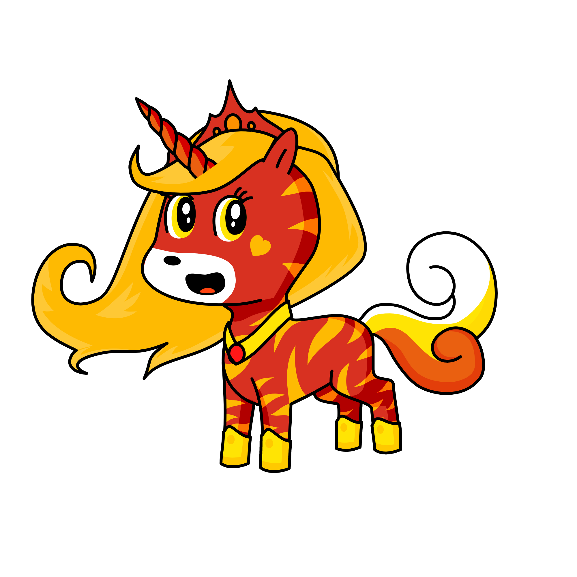 Fire Heart, the unicorn