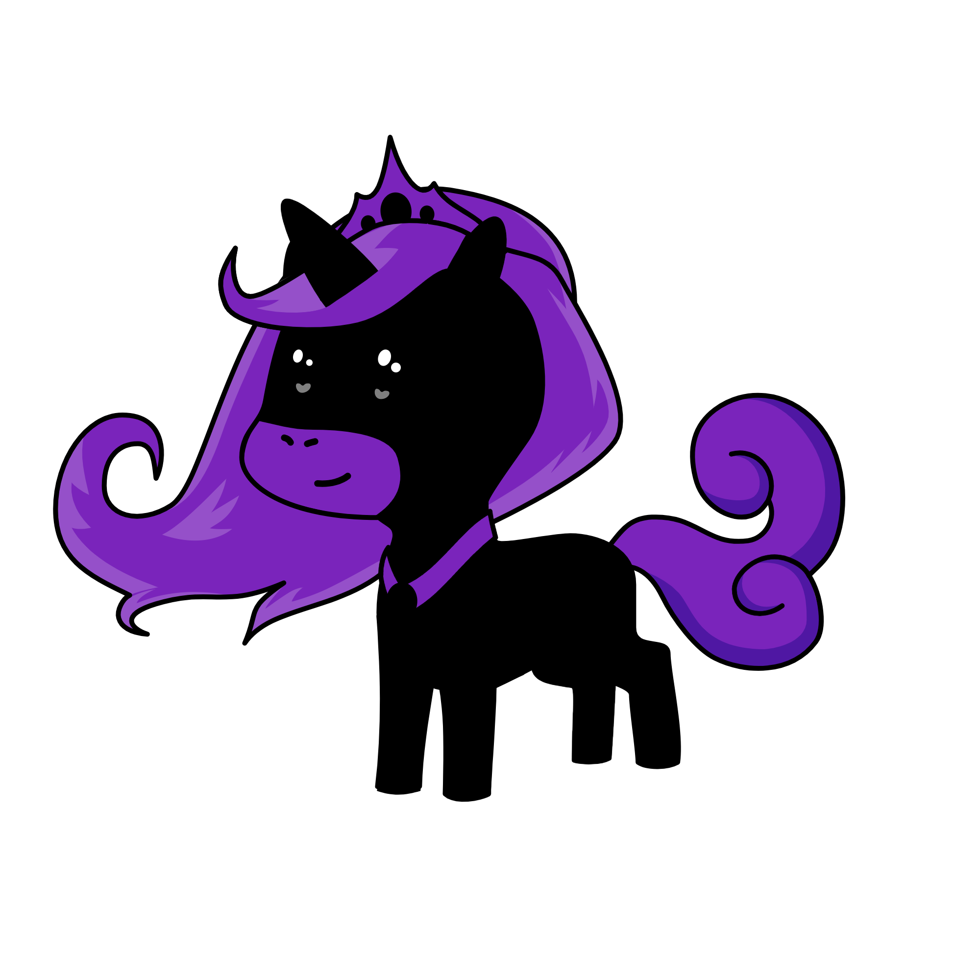 princess Luna, the unicorn