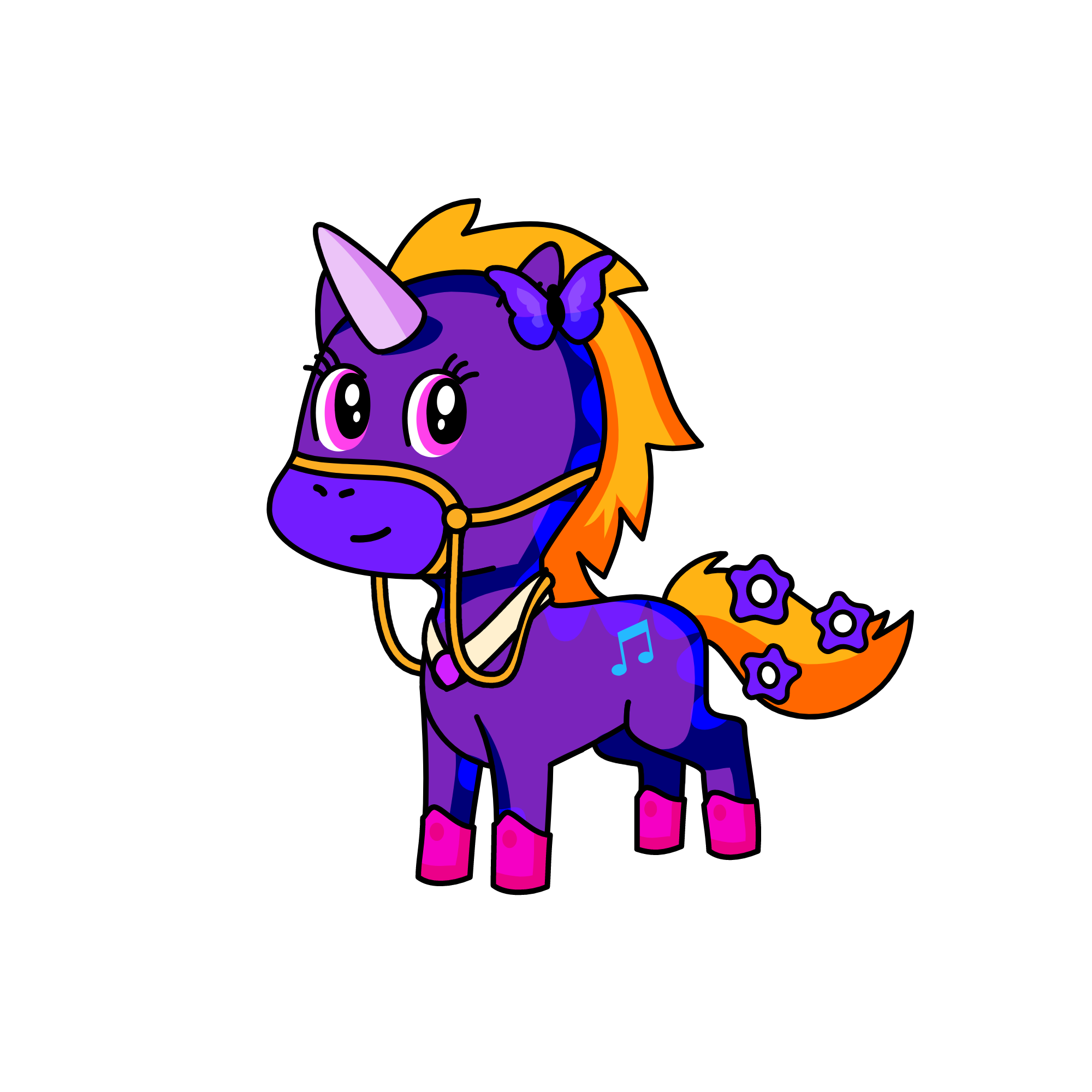 Sofia the First, the unicorn
