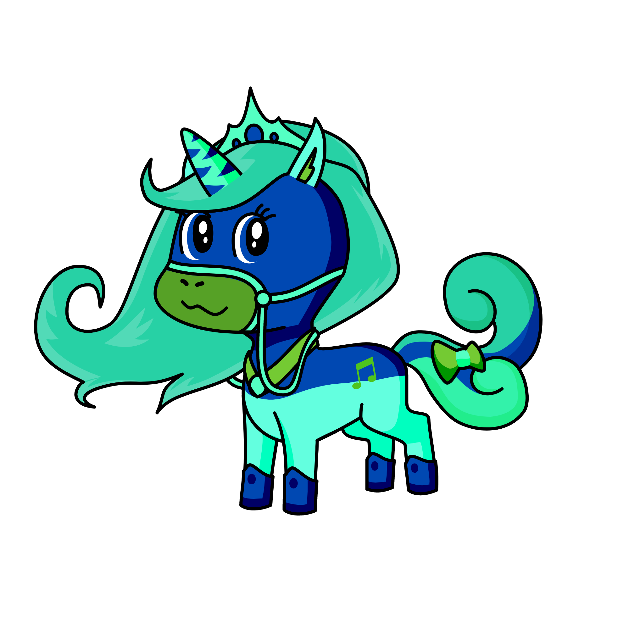 Princess Moonda, the unicorn