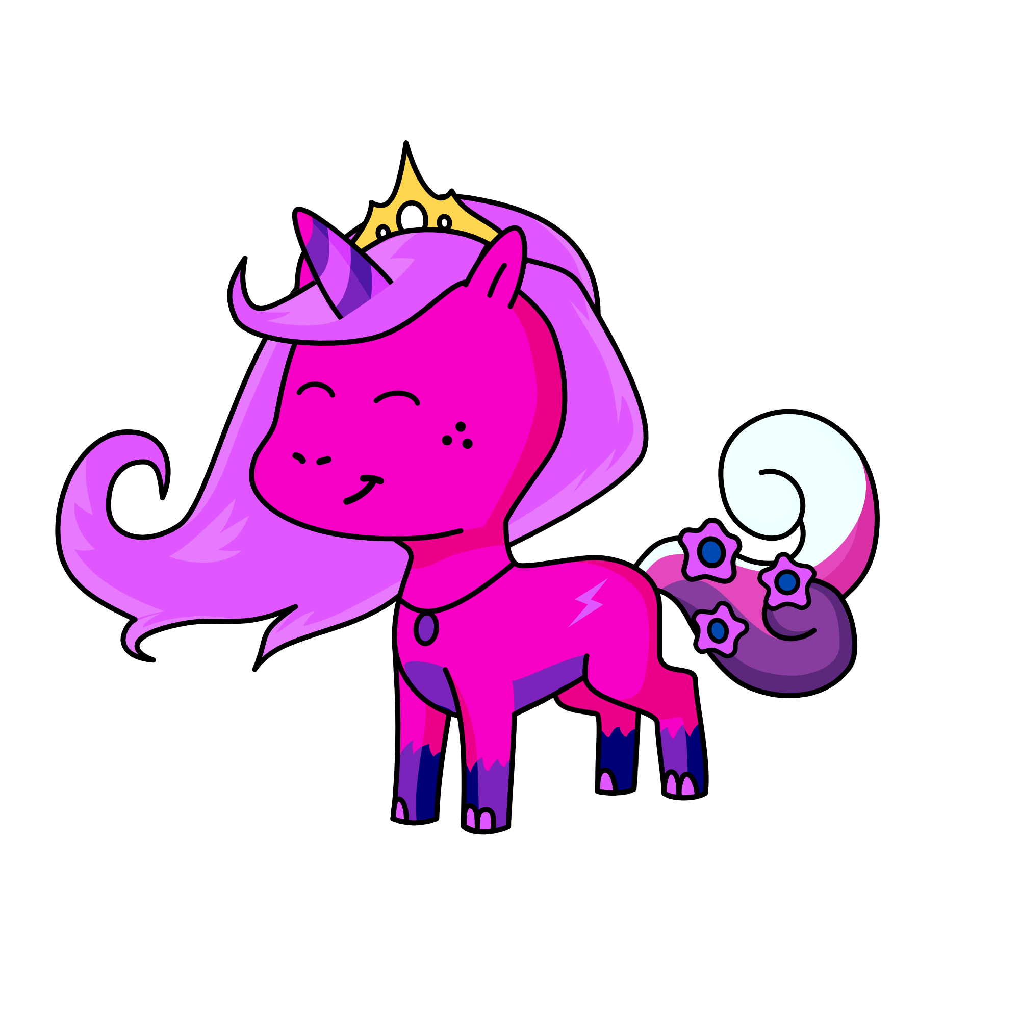 Princess Pink, the unicorn