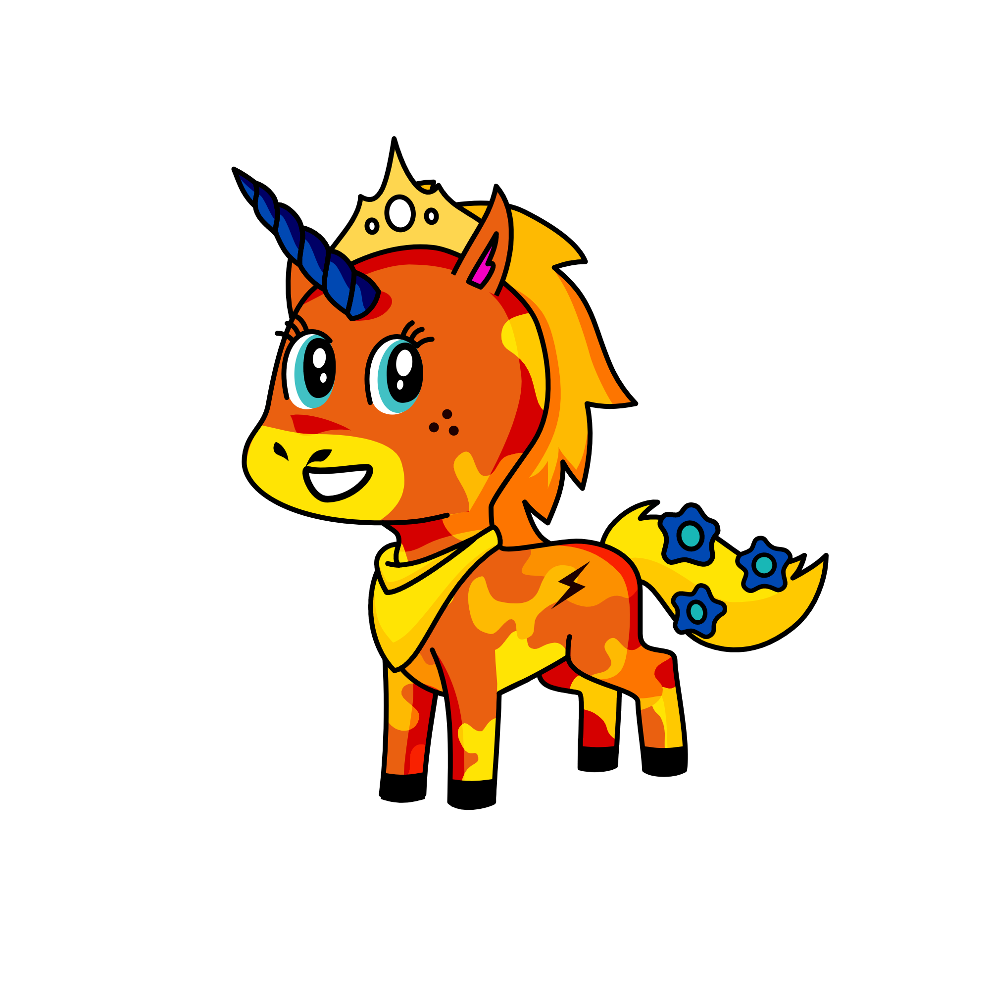 This is ginger princess of the desert, the unicorn