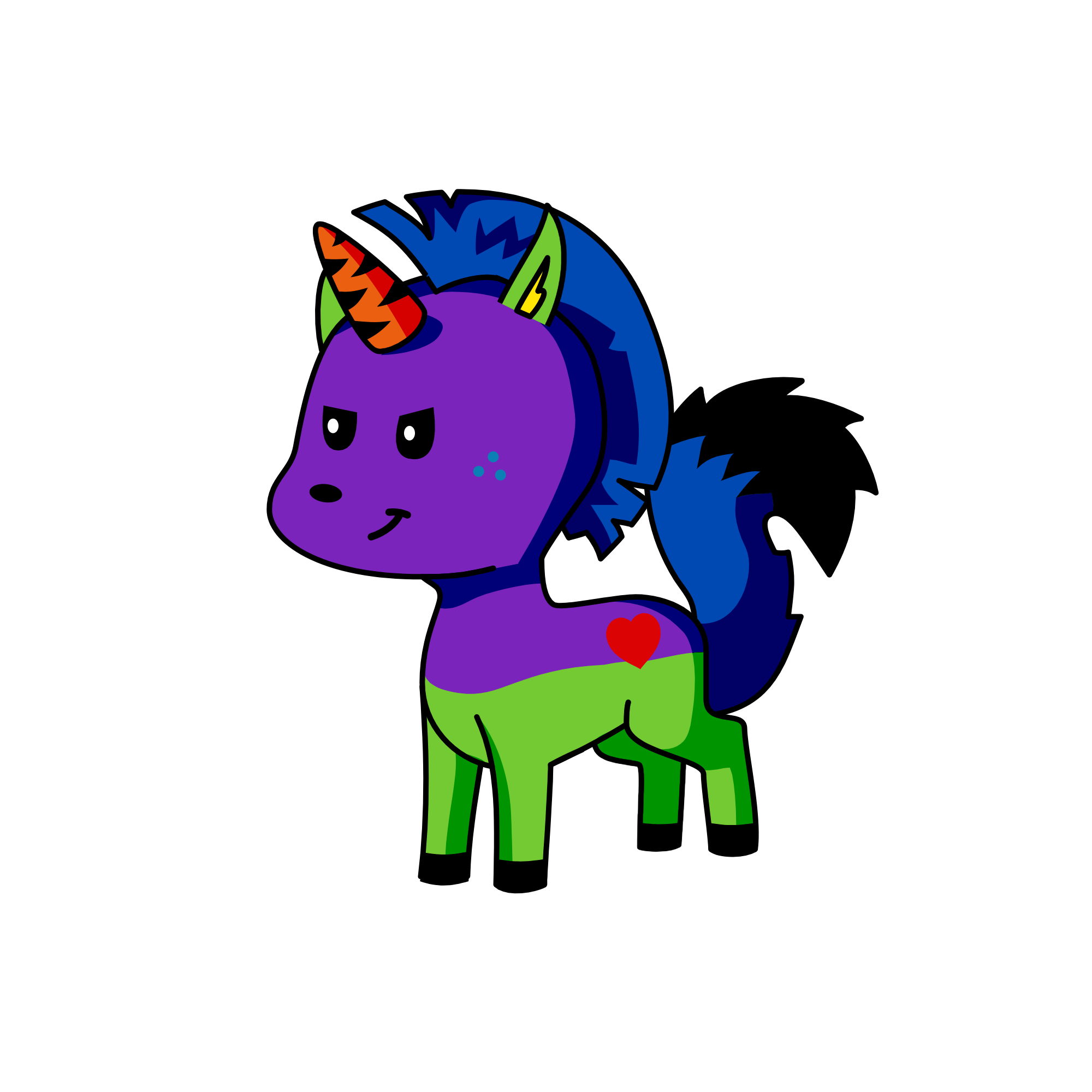 Midnight, the unicorn