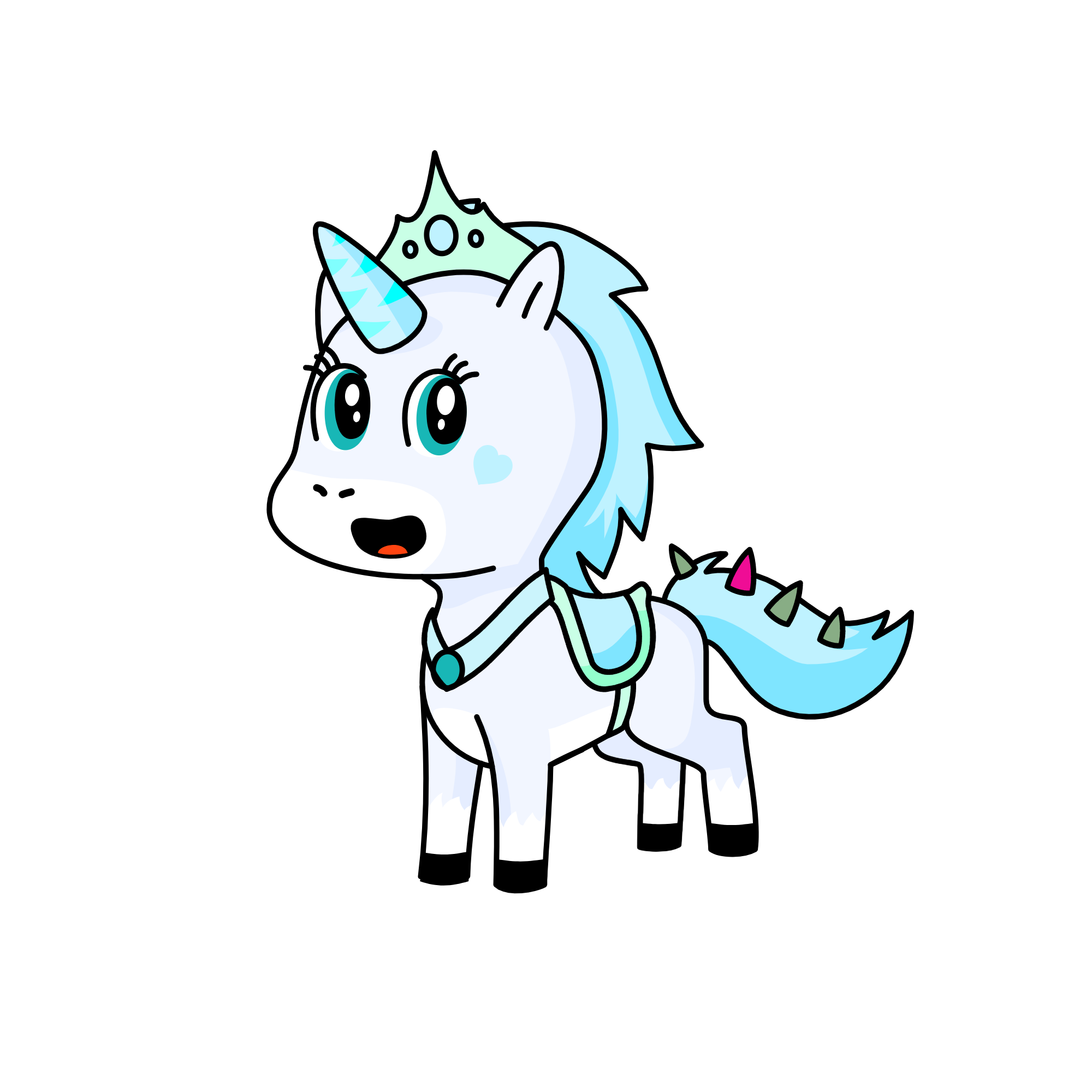 QUEEN OF THE SNOW, the unicorn