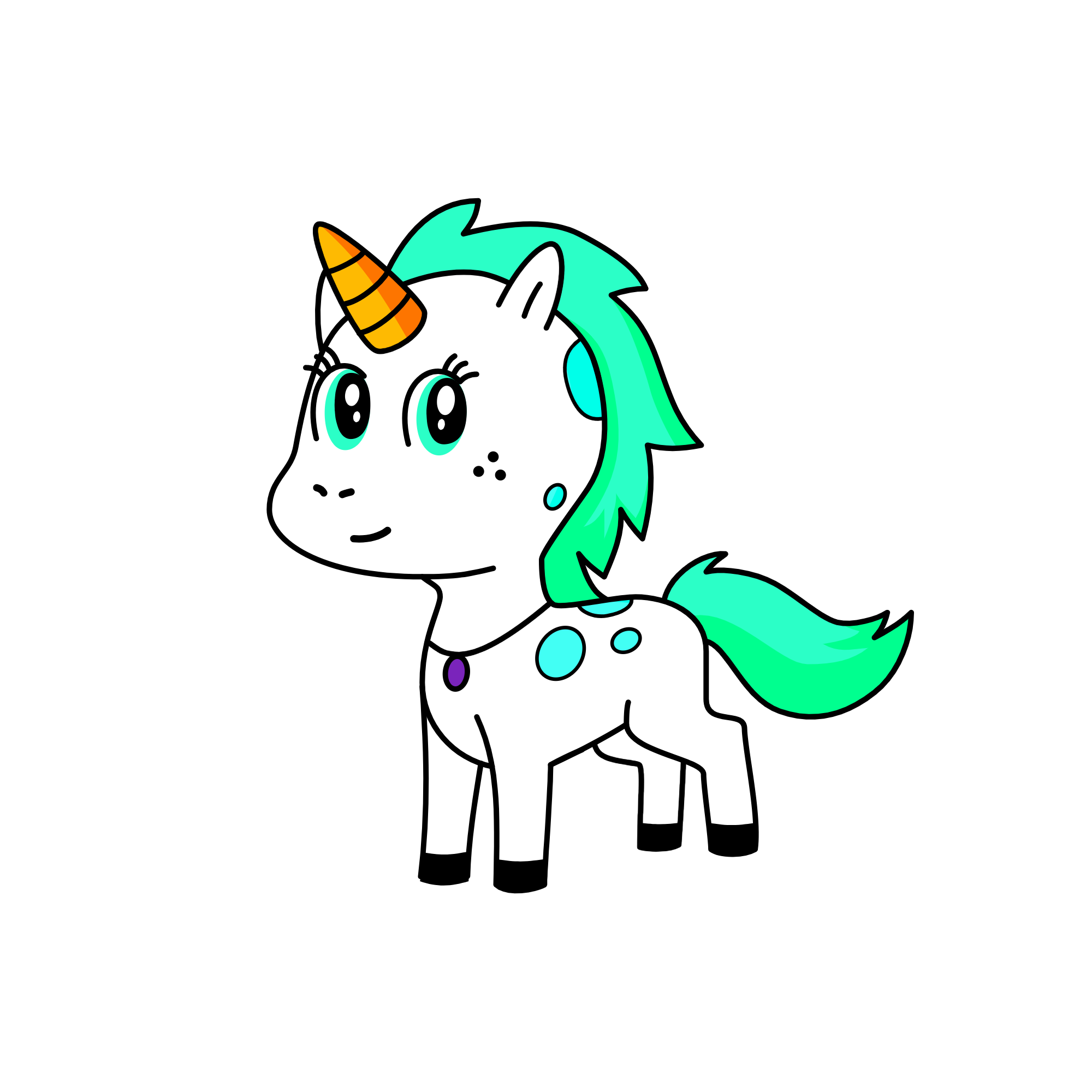 Winter, the unicorn