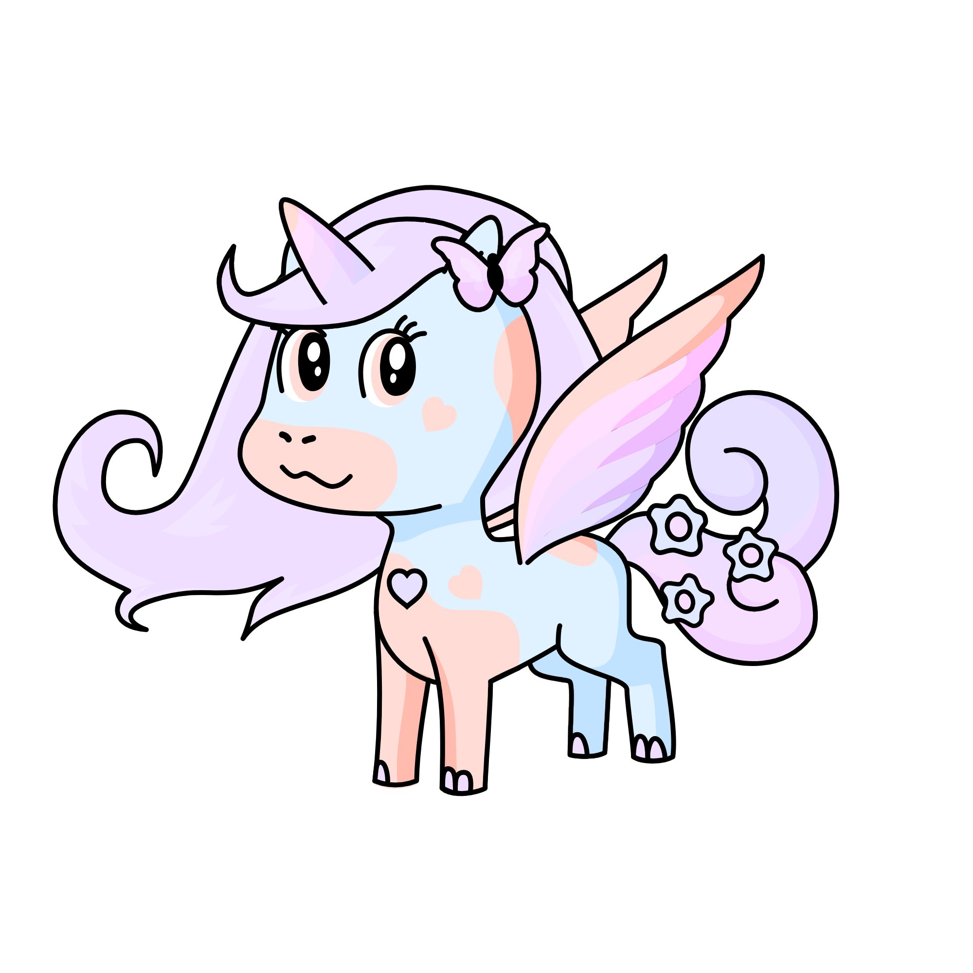 periwinkle cloud, the unicorn