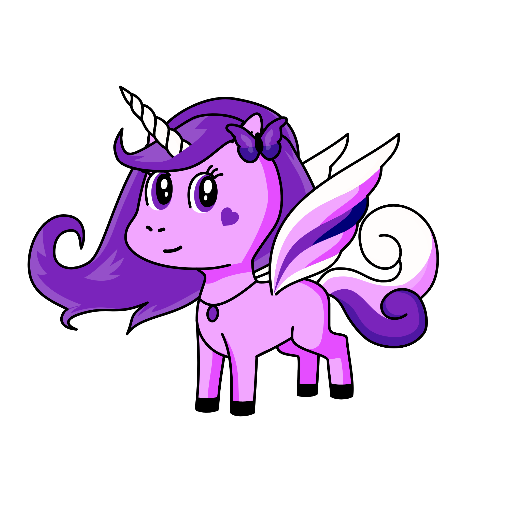 purple, the unicorn