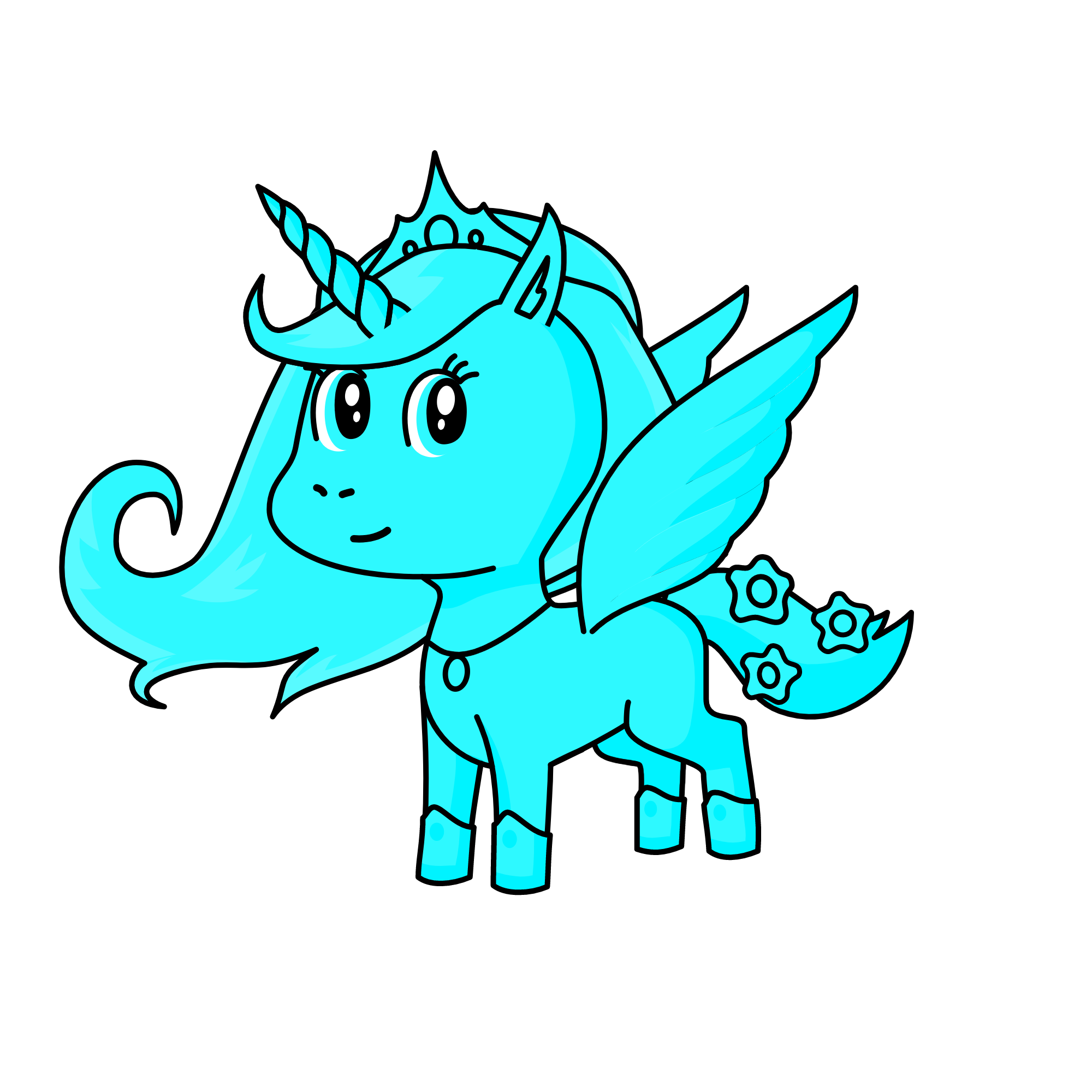 turquoise, the unicorn