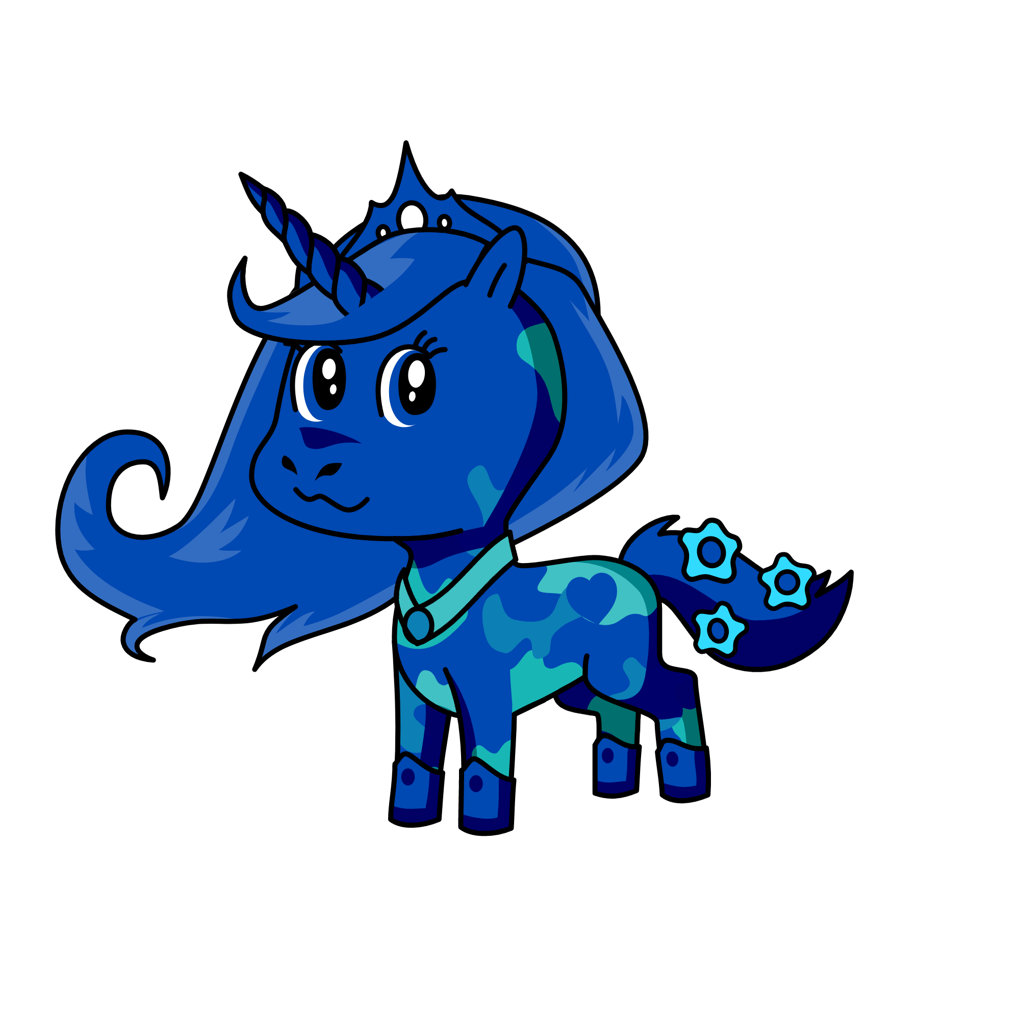 Blue Moon, the unicorn