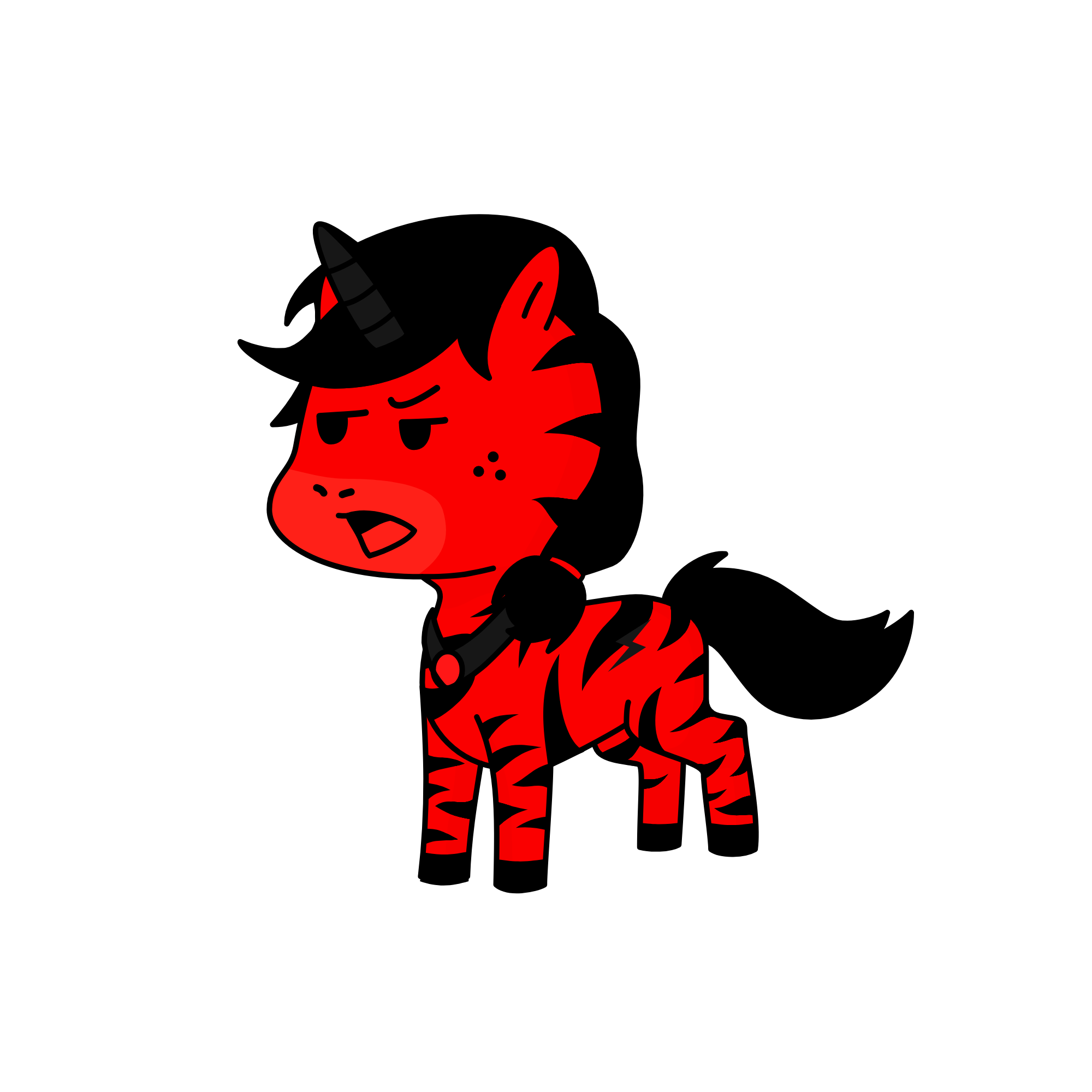 Moody, the unicorn