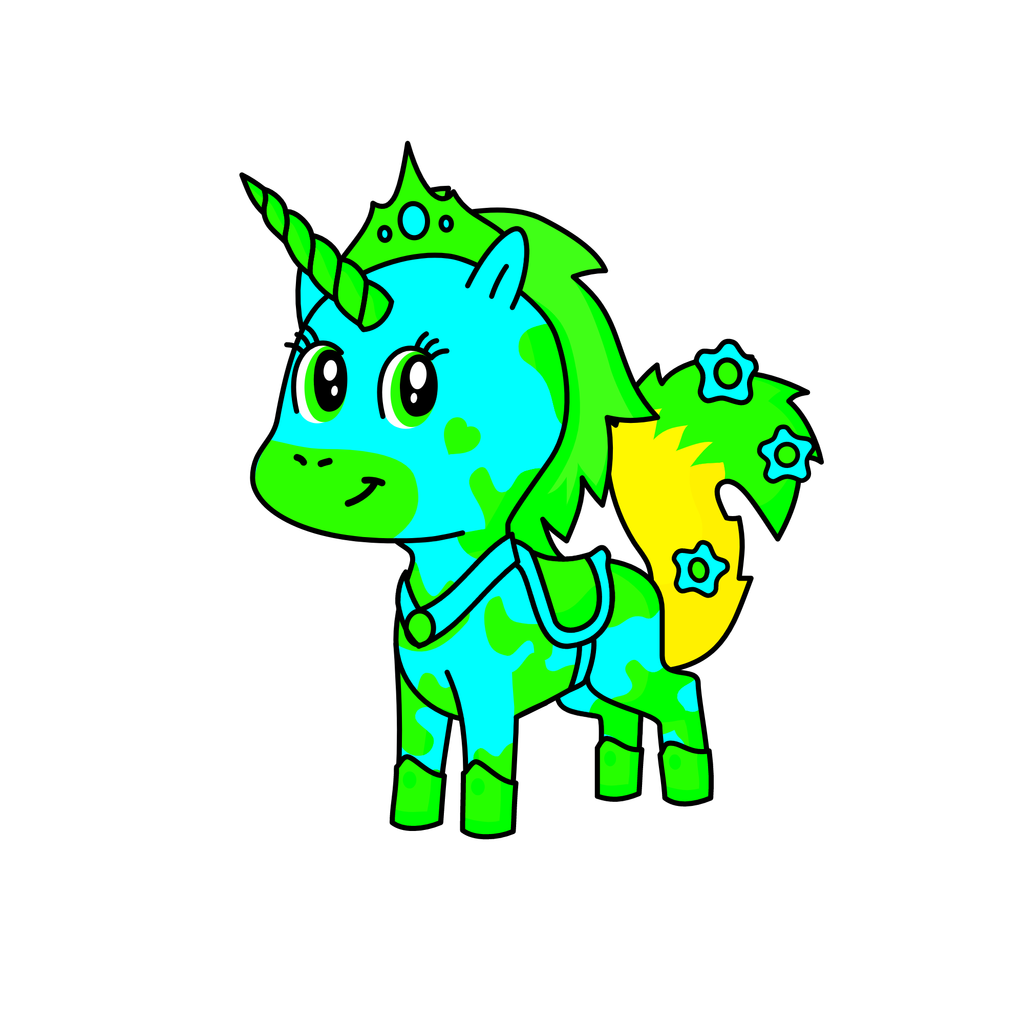 neon, the unicorn