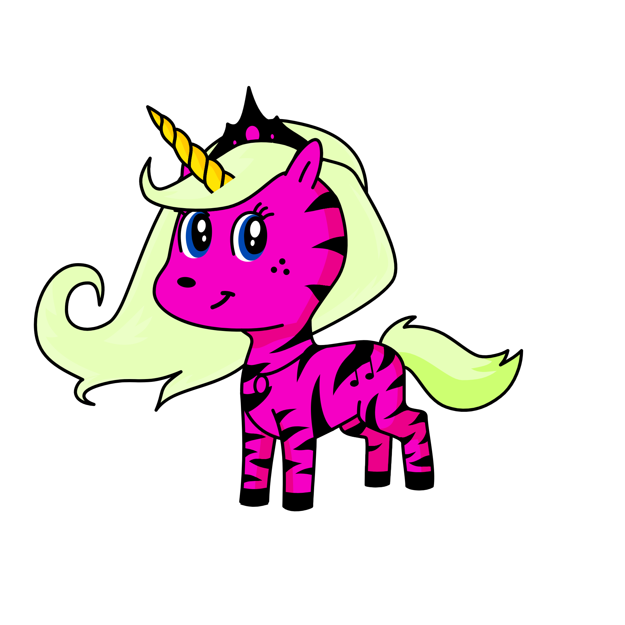 cute gir., the unicorn