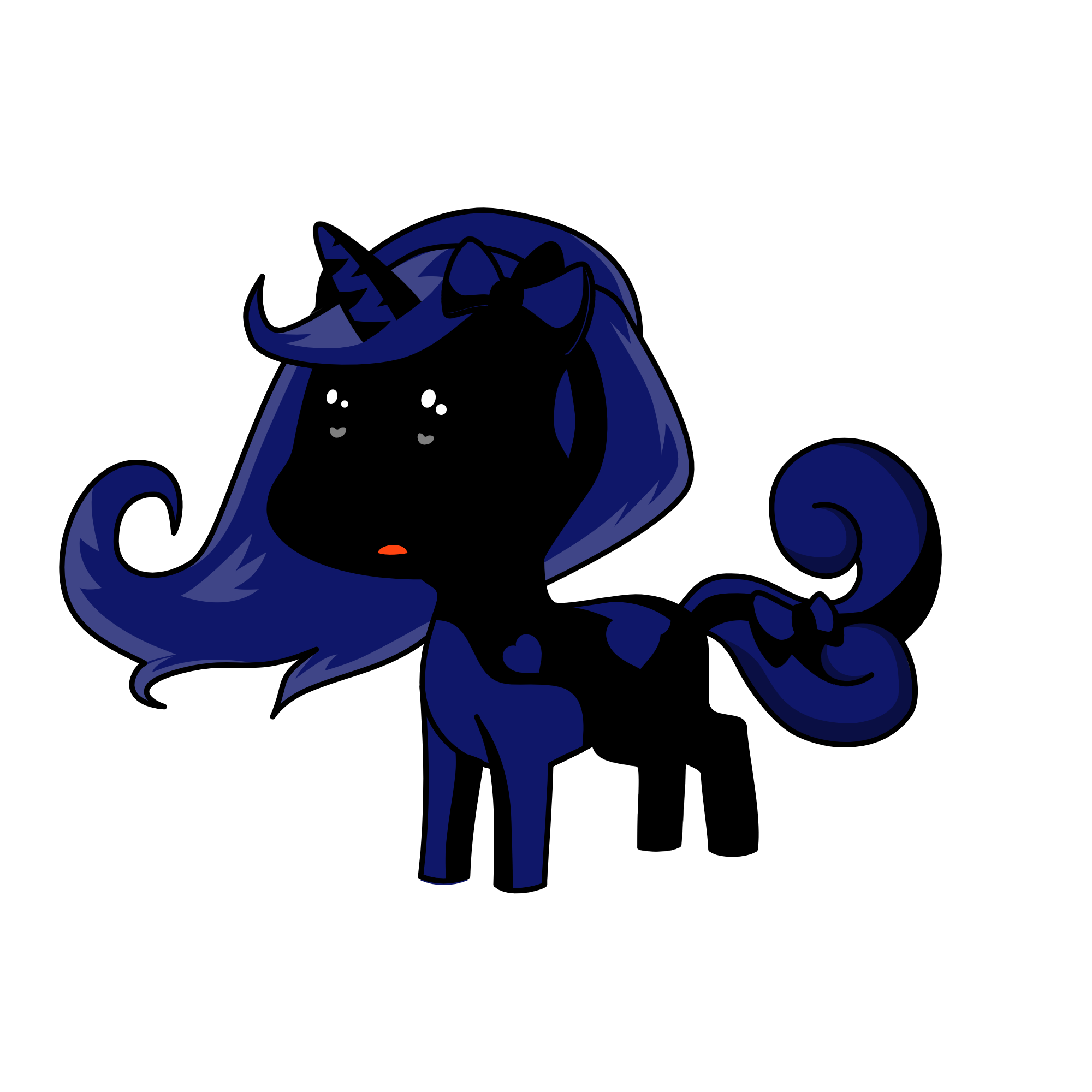 Sad, the unicorn