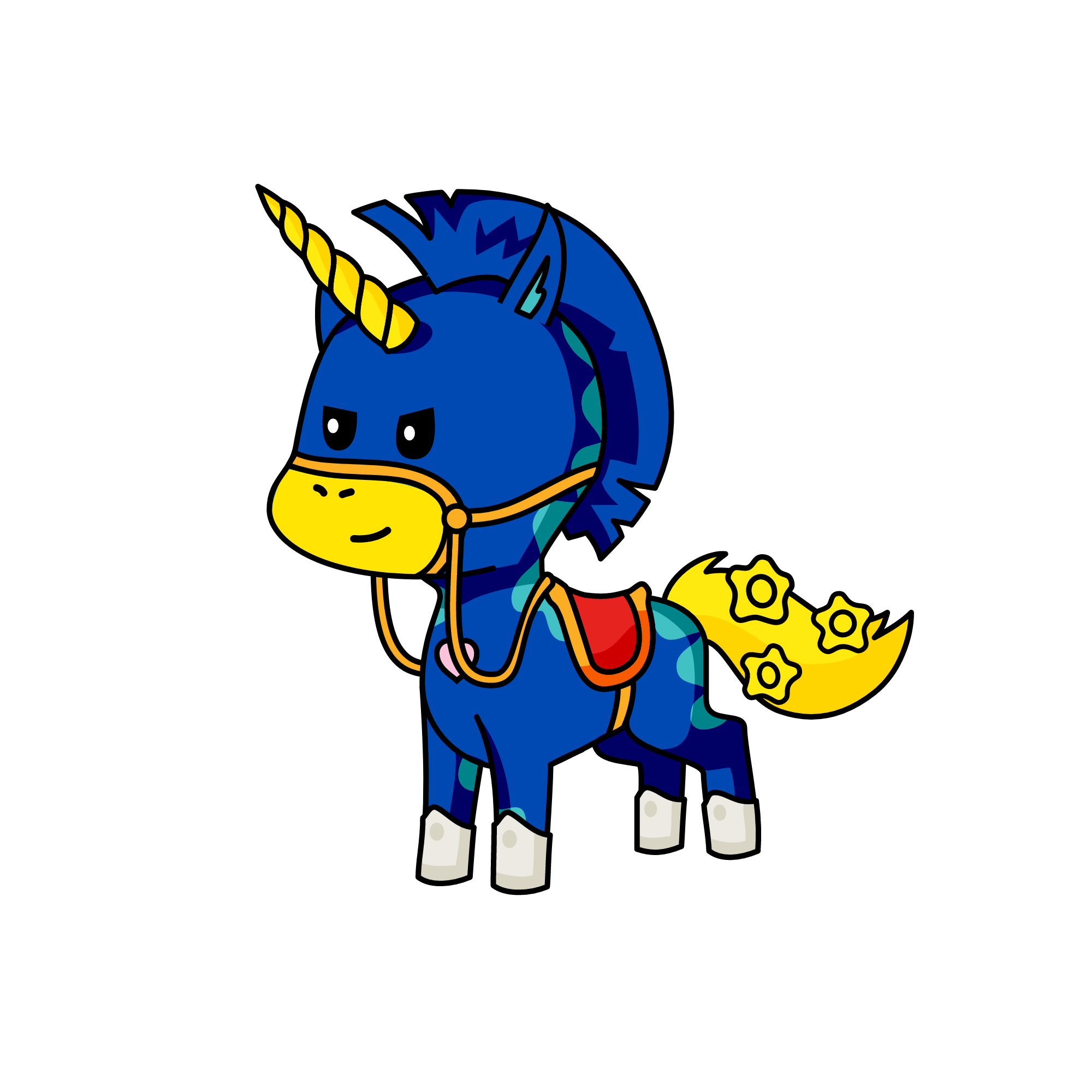 Sparkly, the unicorn