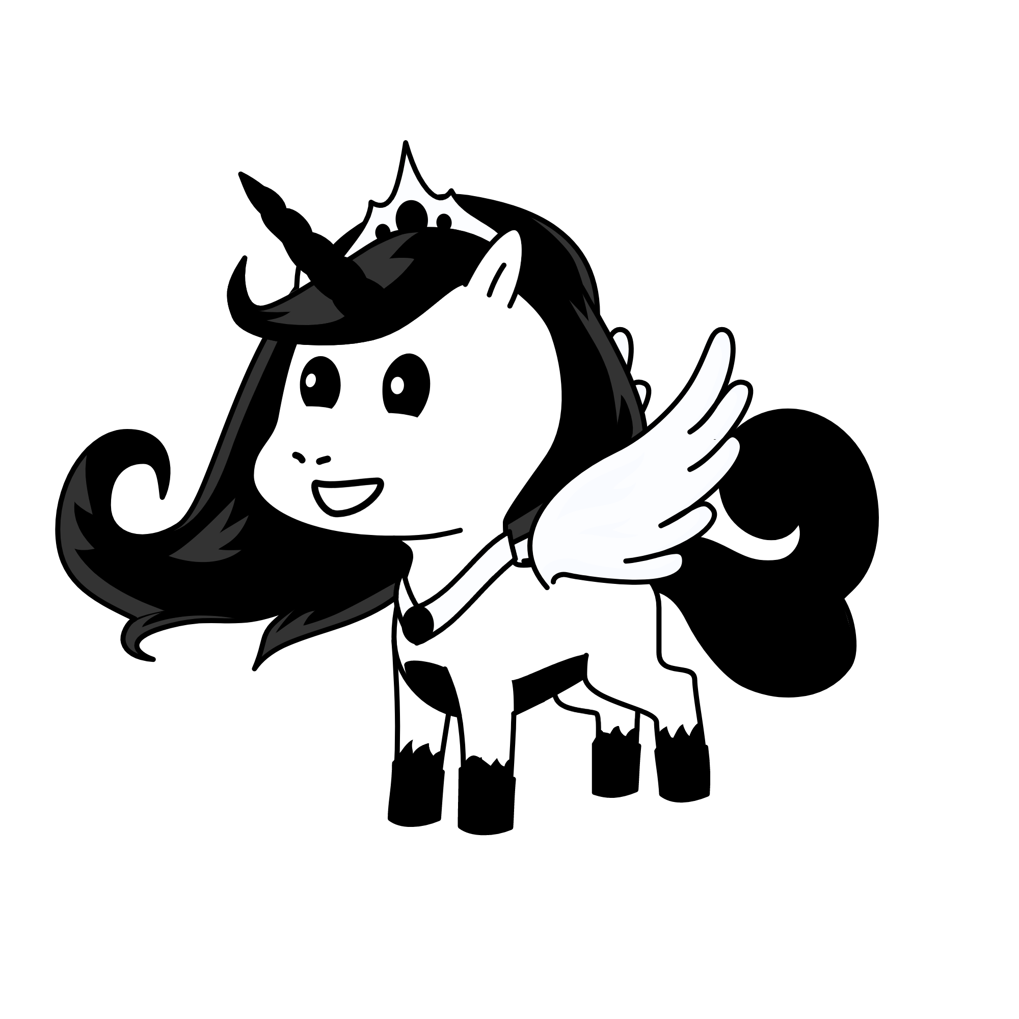 blackluni, the unicorn