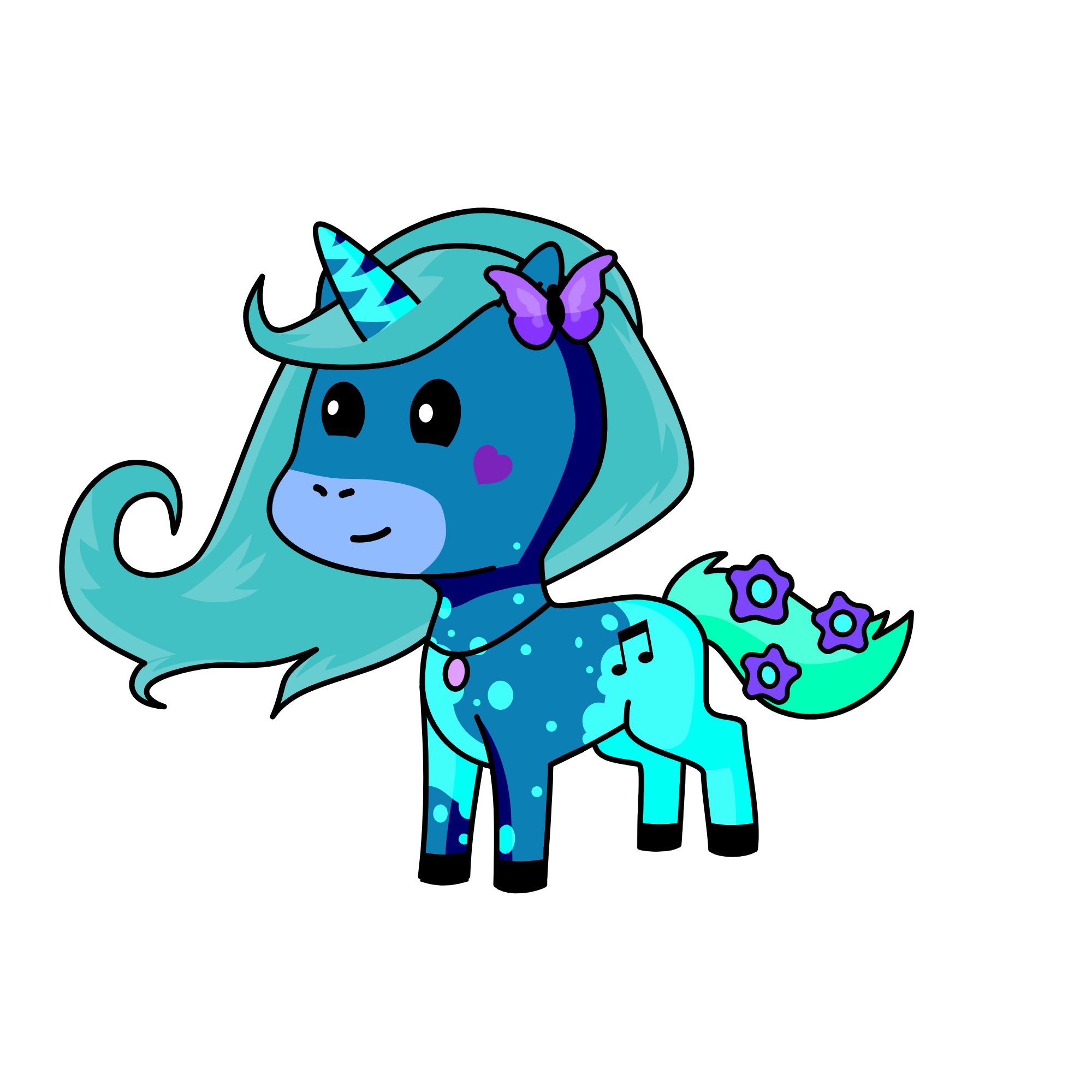 Aqua, the unicorn