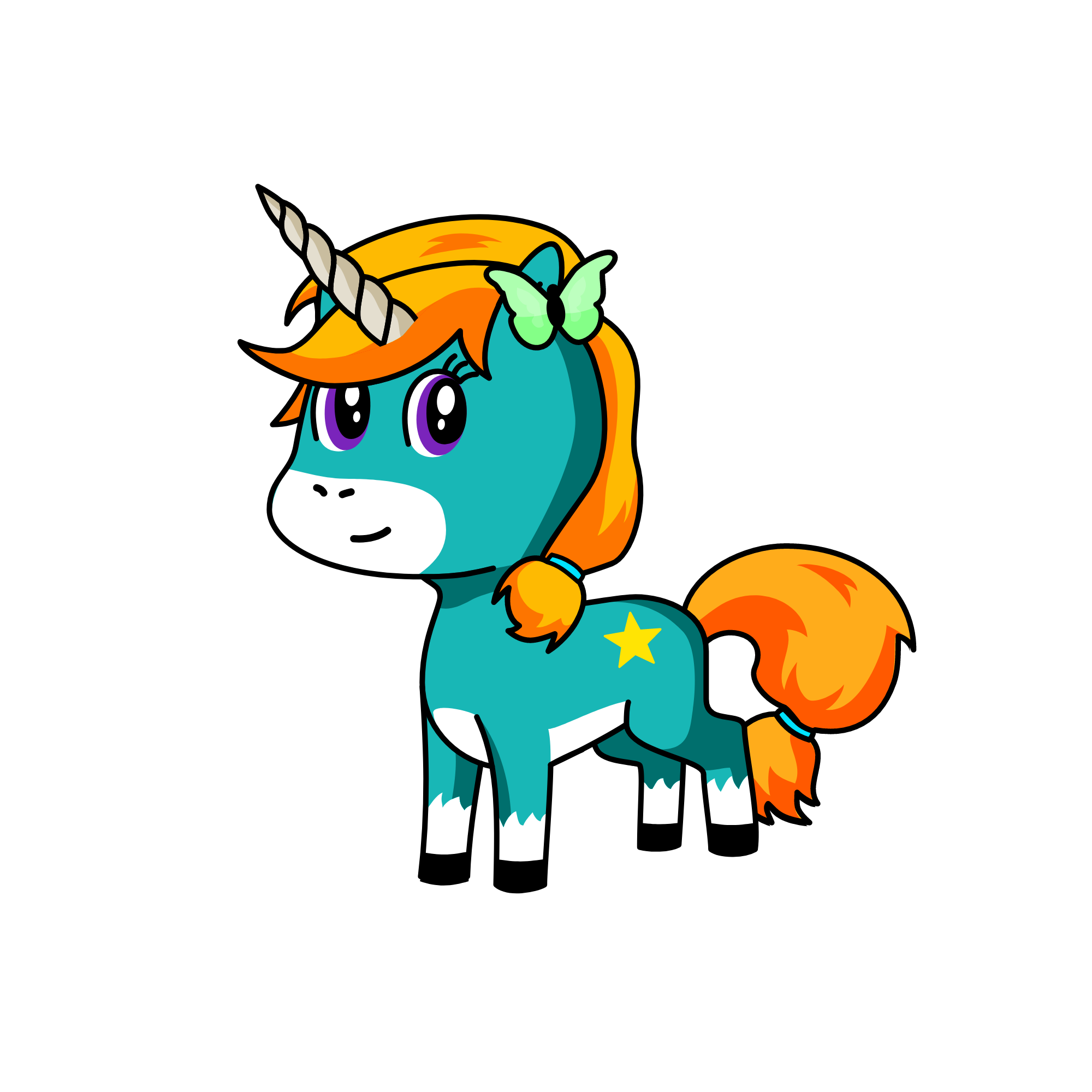 Starry, the unicorn
