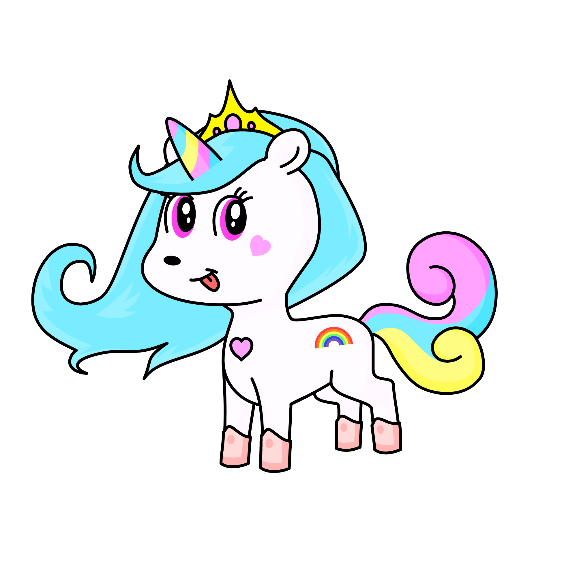 Spade, the unicorn