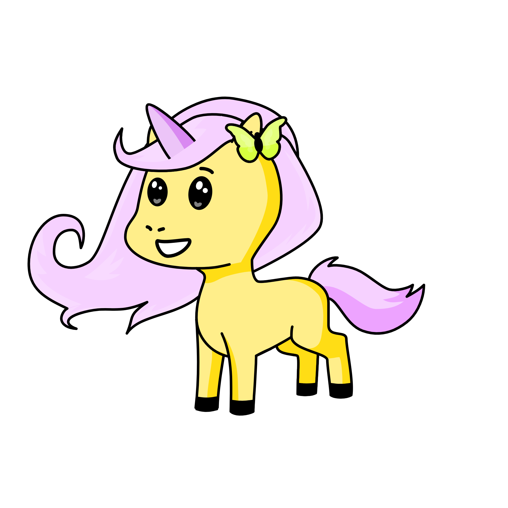 Fluttershy, the unicorn