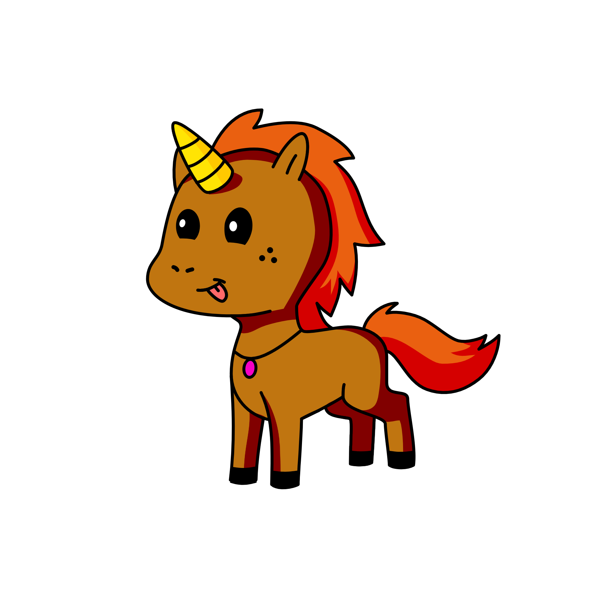 Melladotta, the unicorn