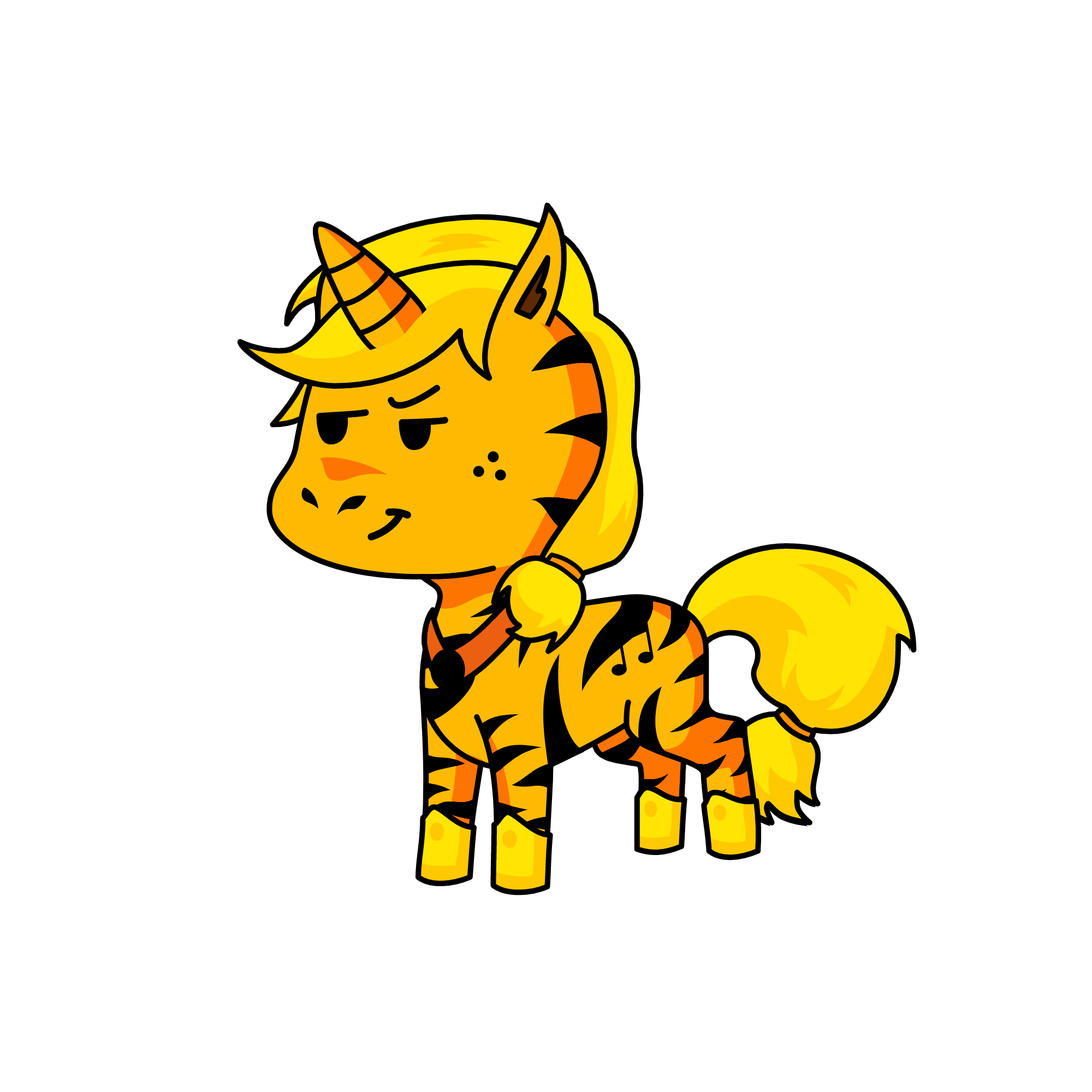 sunny tiger, the unicorn