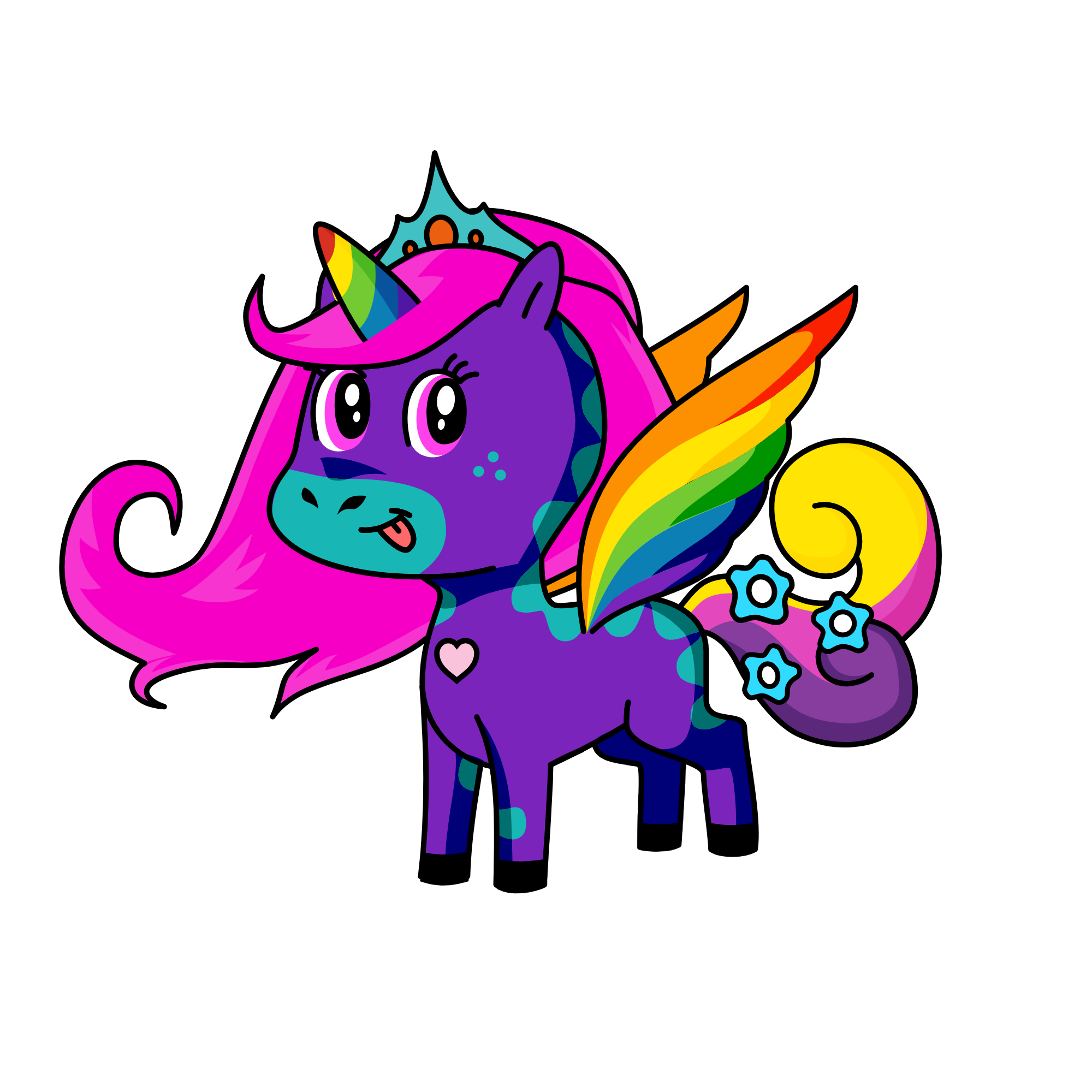 Queen of the unicorns, the unicorn