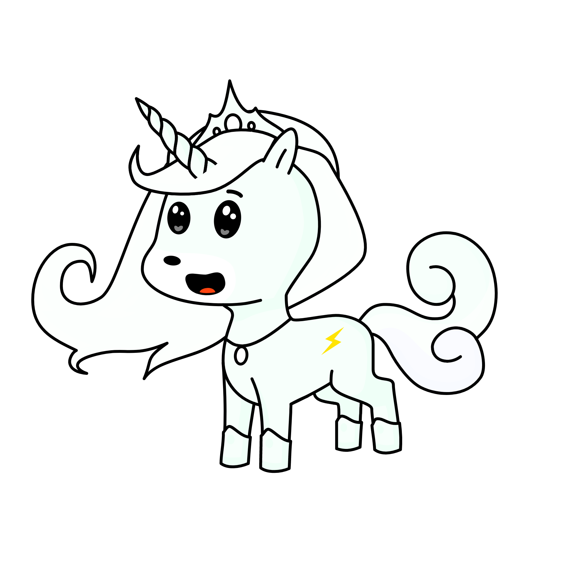 princess of clouds, the unicorn