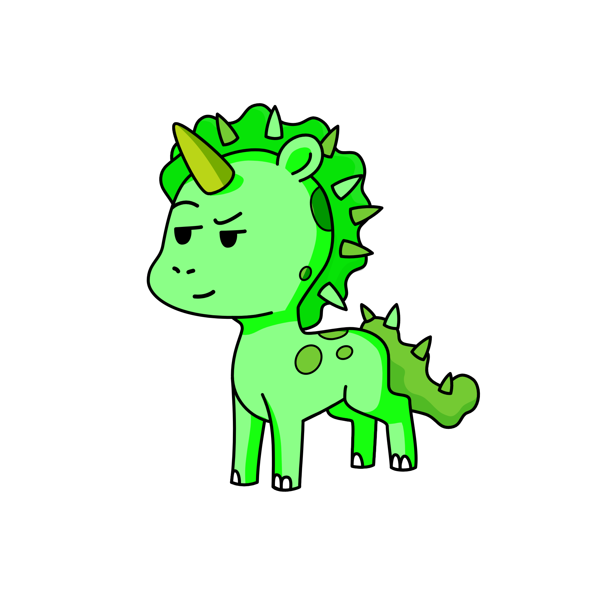 Dragon from My little pony, the unicorn